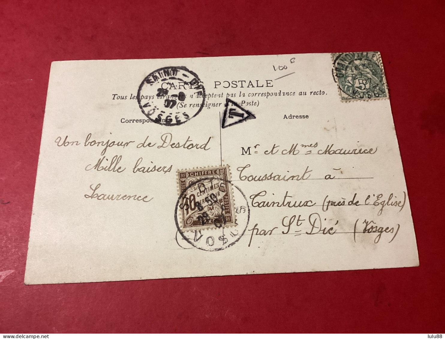 DESTORD. . LA. Fontaine. CARTE  RARE - Andere & Zonder Classificatie