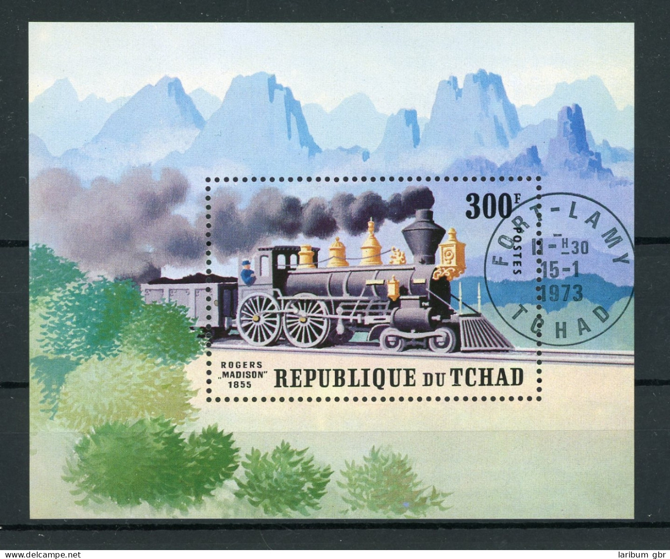 Tschad Block43 Postfrisch Eisenbahn #IU866 - Tchad (1960-...)