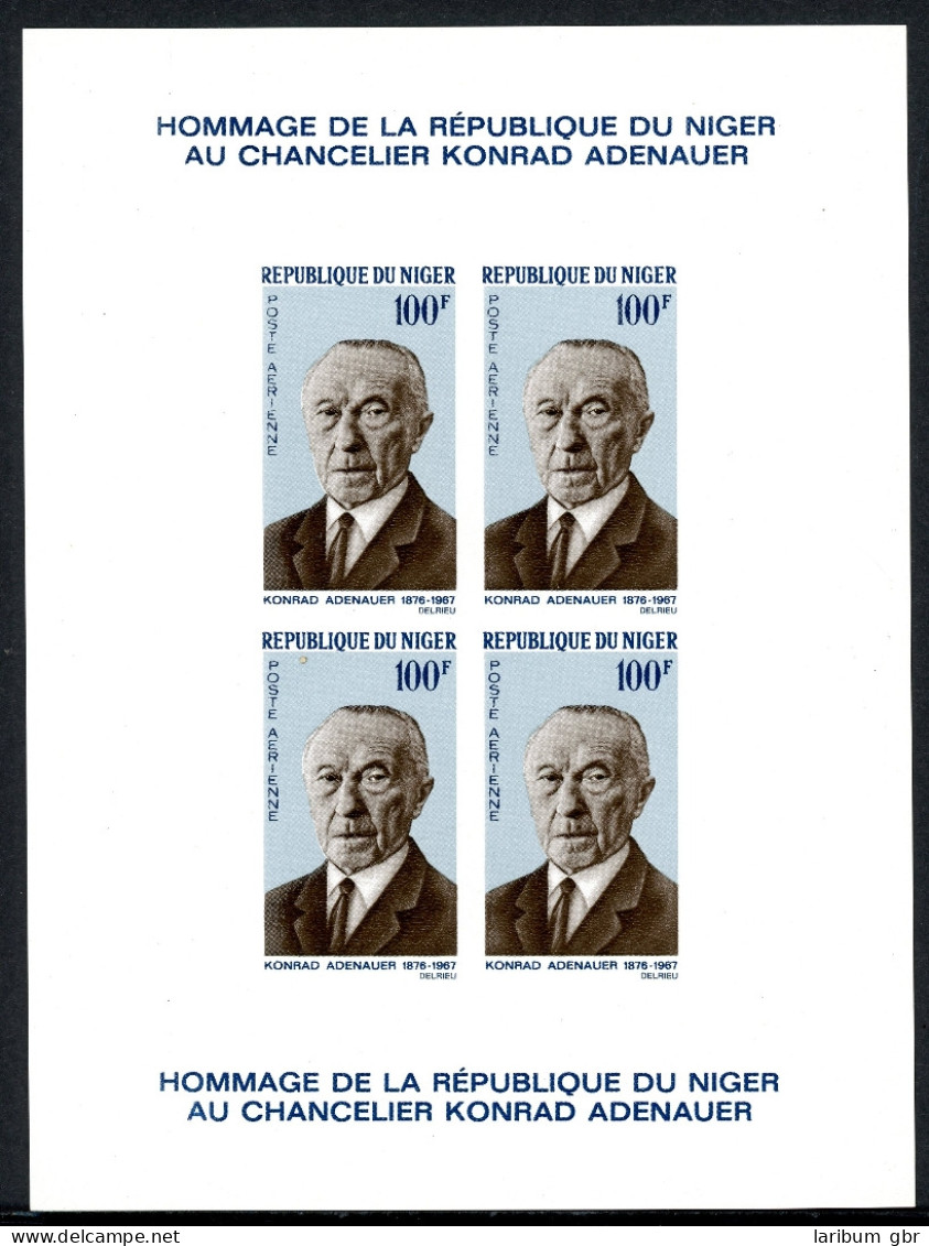 Niger Ministerblock Block 4 Postfrisch Adenauer #IN473 - Niger (1960-...)