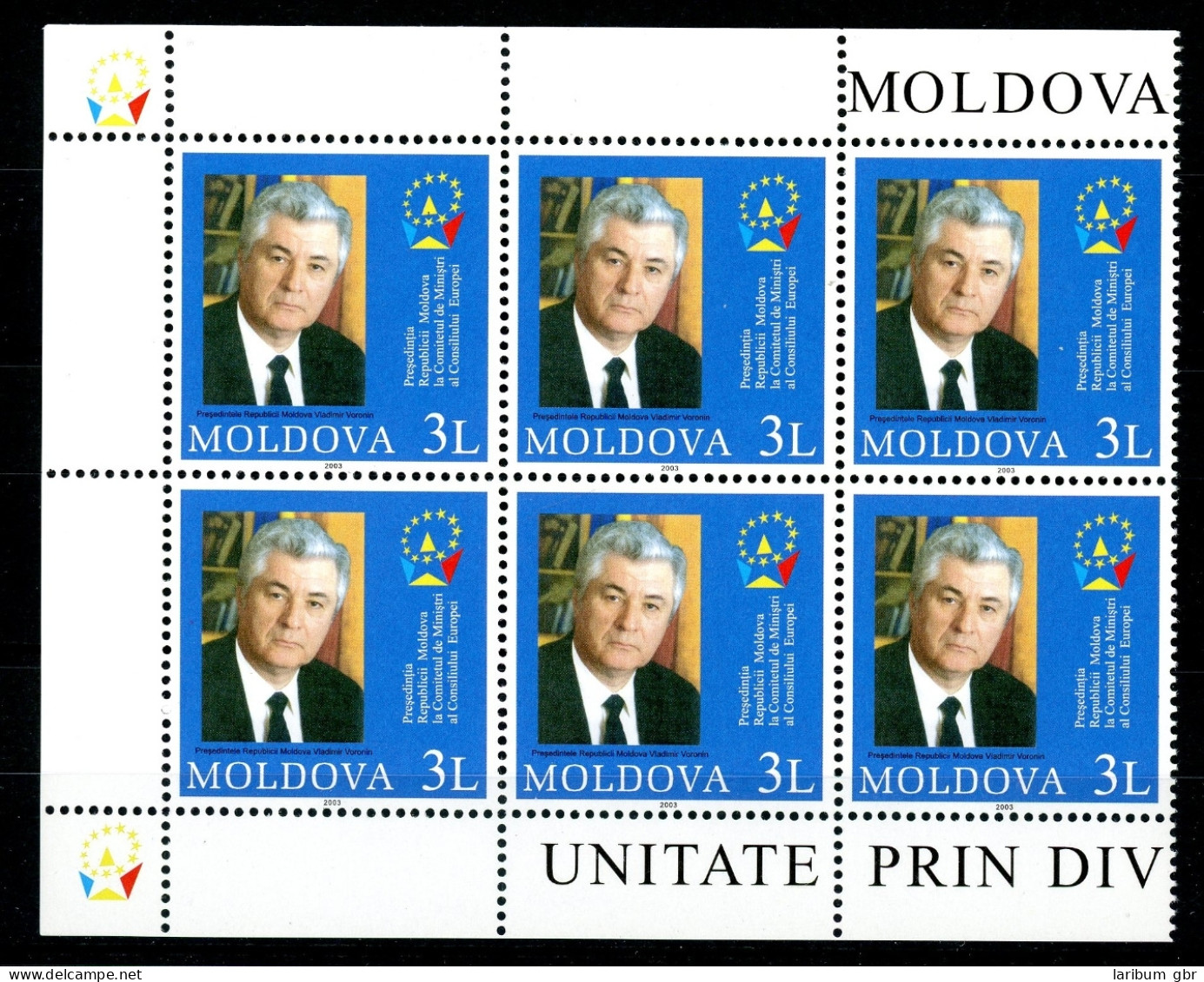 Moldawien 475 Postfrisch Politik 6er Block #GQ440 - Moldova