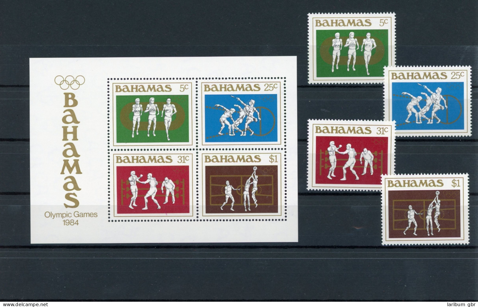 Bahamas 565-568+Block42 Postfrisch Olympiade #ID007 - Bahamas (1973-...)