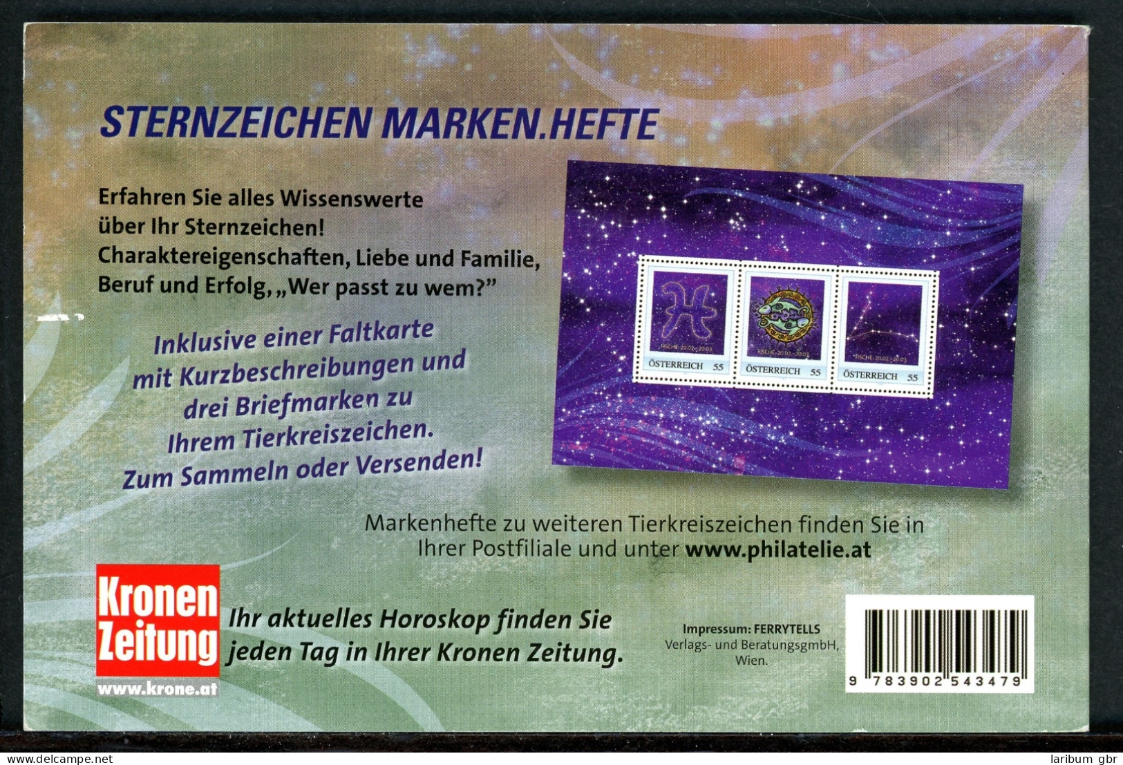 Österreich Astrologie Markenheft "Fische" Postfrisch #IN214 - Autres & Non Classés
