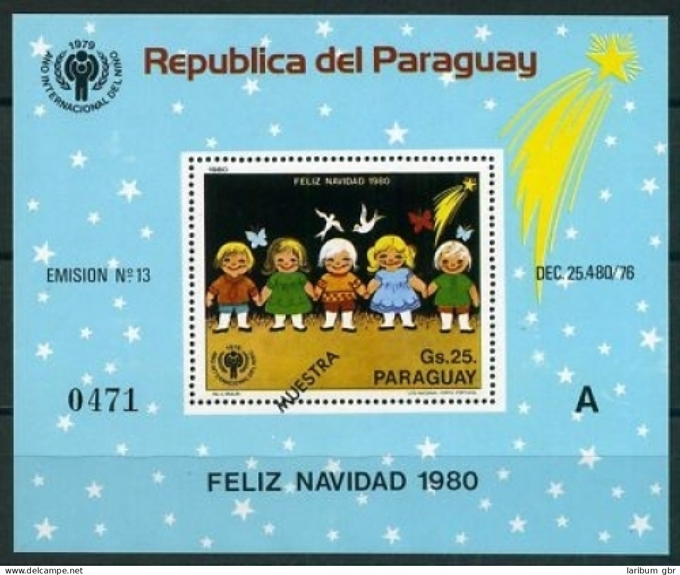 Paraguay Block 355 Postfrisch Kinder Weihnachten #GZ034 - Paraguay