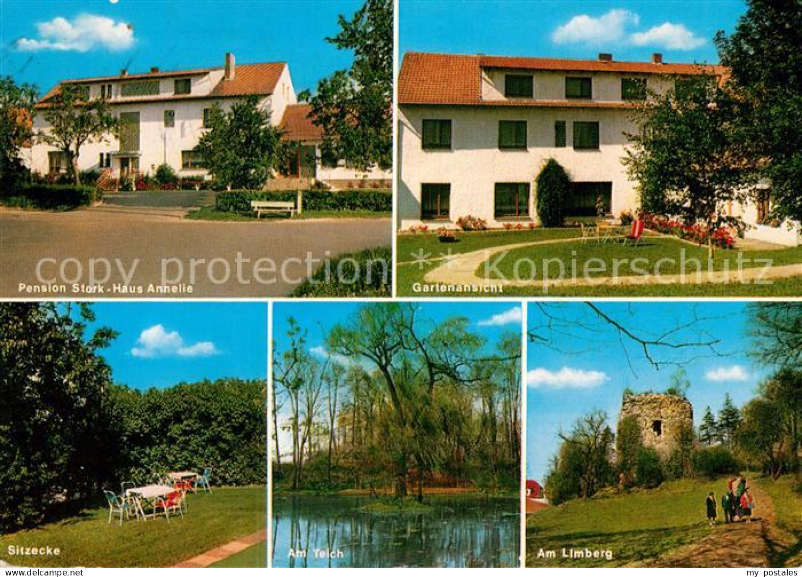 72959823 Bad Holzhausen Luebbecke Pension Stork Haus Annelie Gartenansicht Sitze - Getmold