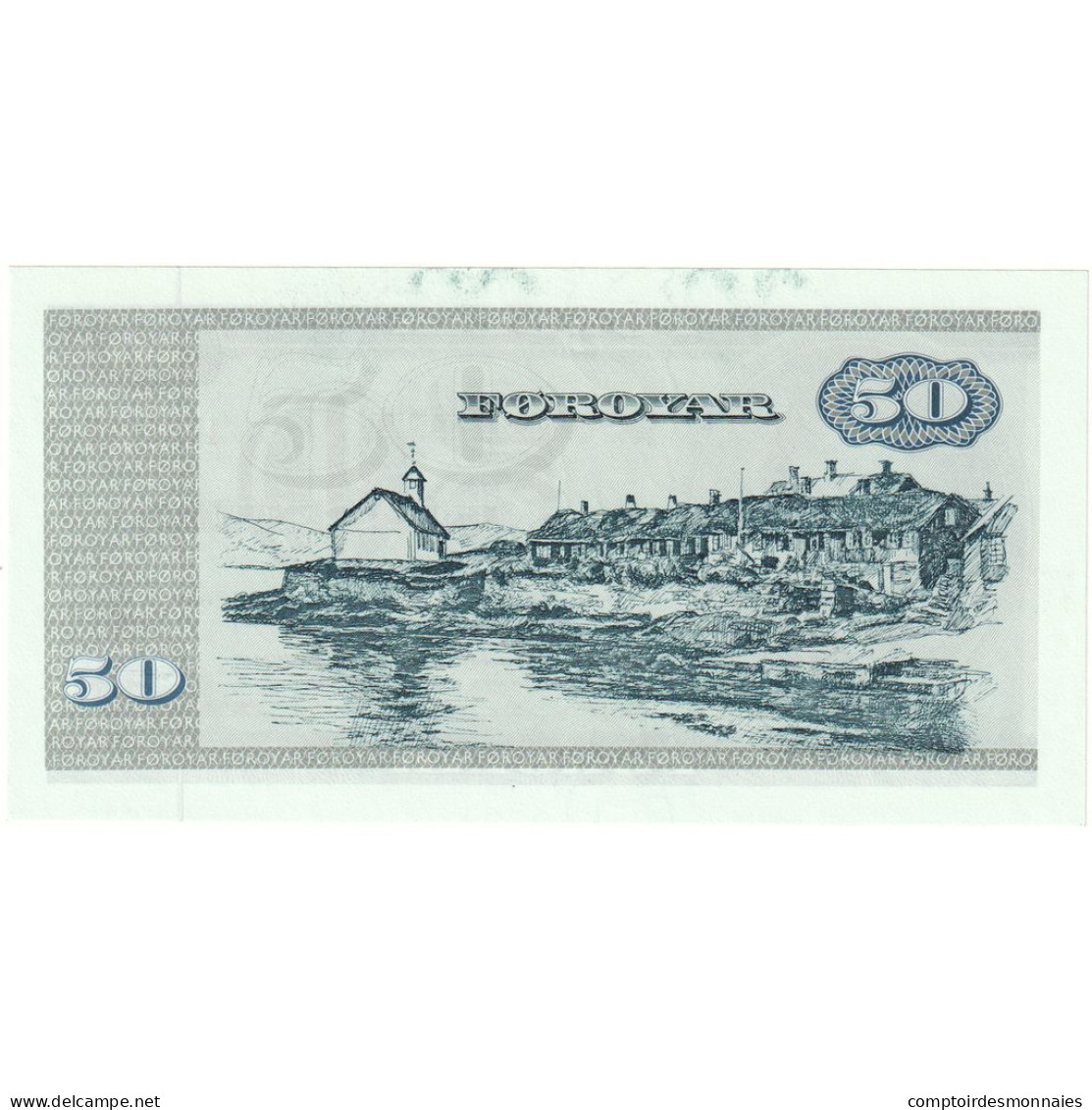 Îles Féroé, 50 Kronur, 1949-04-12, NEUF - Dinamarca