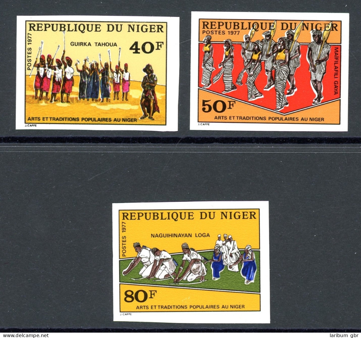 Niger 579-581 Geschnitten Postfrisch Volkskunst #HC033 - Niger (1960-...)