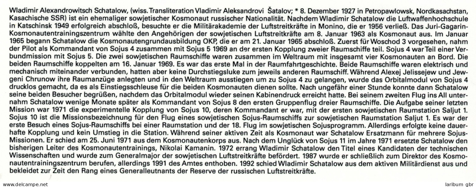 Offizielle Autogrammkarte Mit Original Autogramm Vladimir A. Shatalov #KB523 - Other & Unclassified