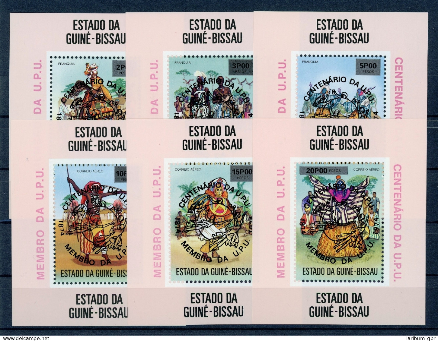 Guinea Bissau Blockausgabe 374-379 A A Postfrisch UPU #GJ323 - Guinée-Bissau