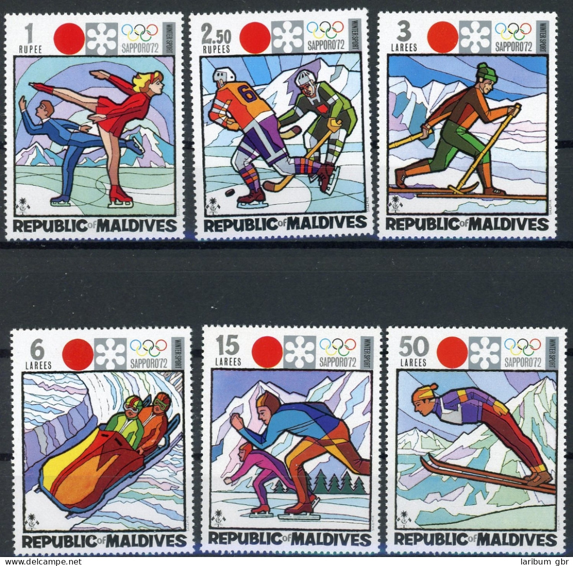 Malediven 407-412 A Postfrisch Olympiade #ID115 - Maldives (1965-...)