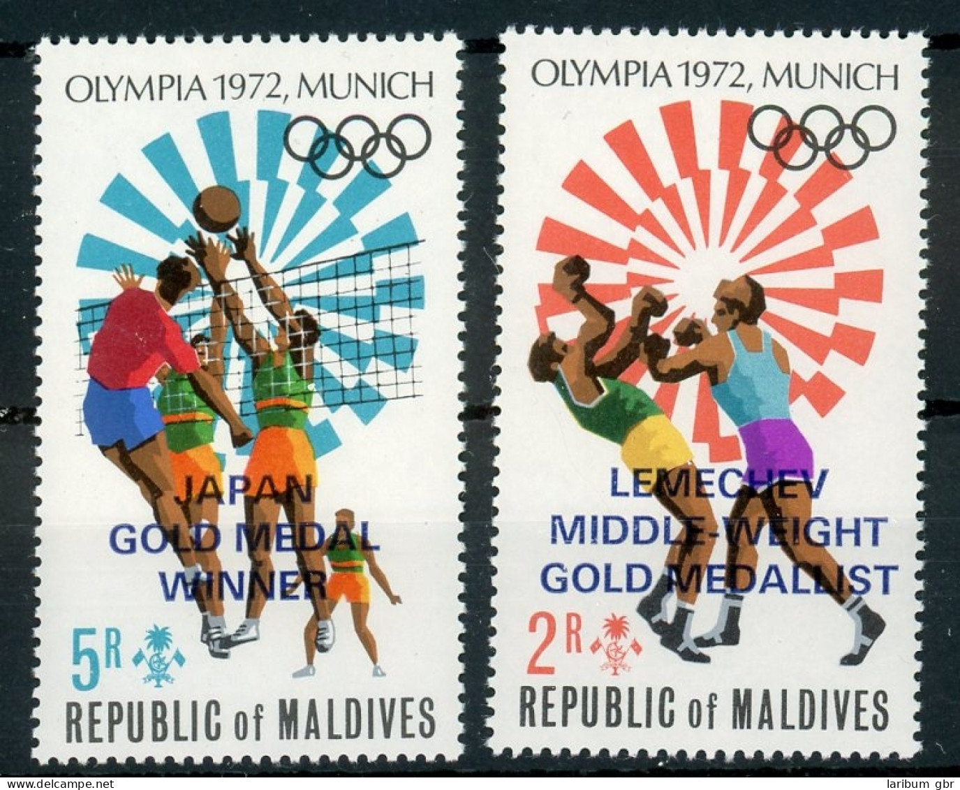 Malediven 430-431 A Postfrisch Olympiade #ID123 - Maldiven (1965-...)