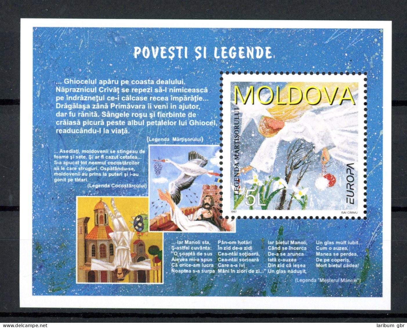 Moldawien Block 12 Postfrisch Cept 1997 #HD066 - Moldova