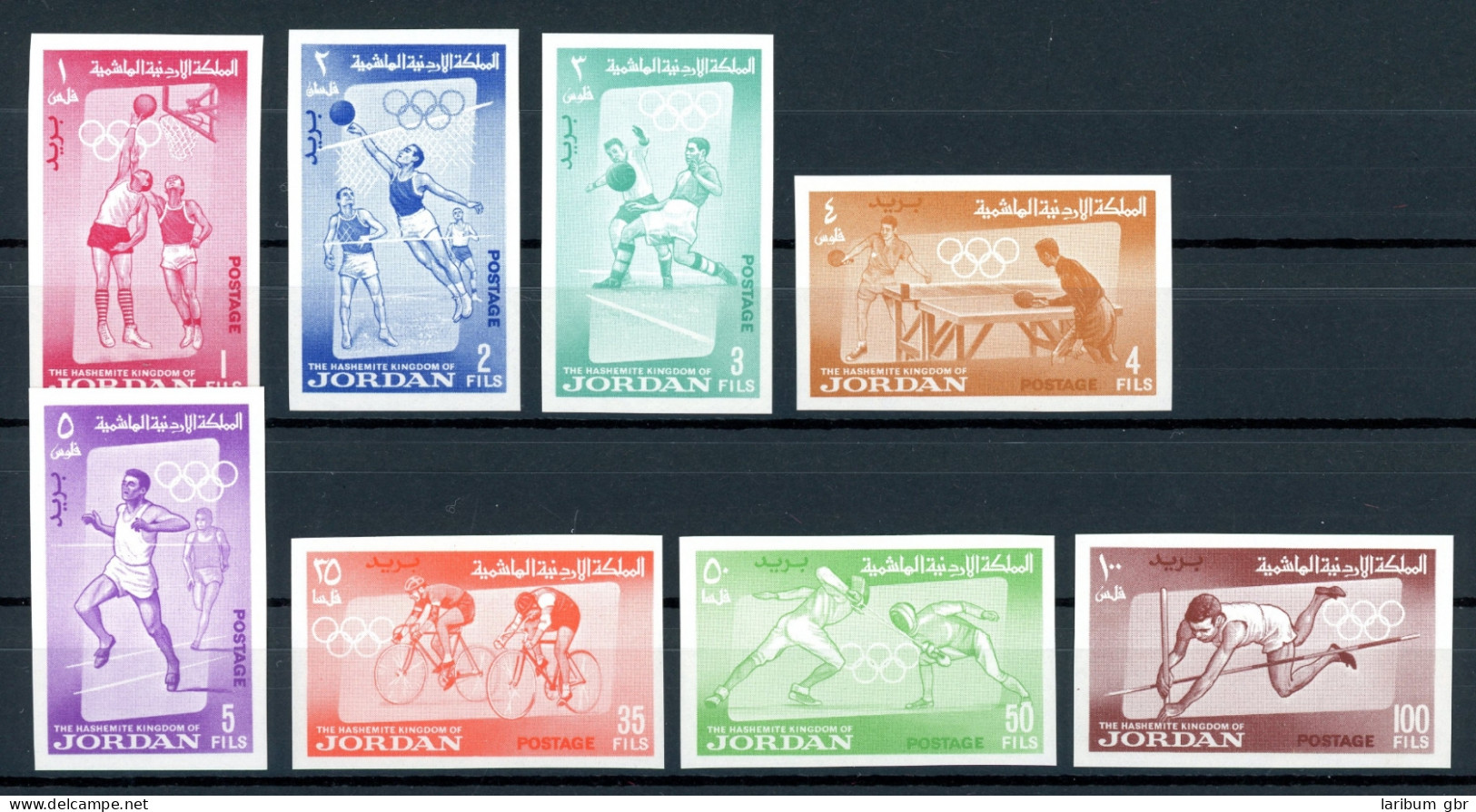 Jordanien 437-444 B Postfrisch Tokio 1964 #ID149 - Jordanien