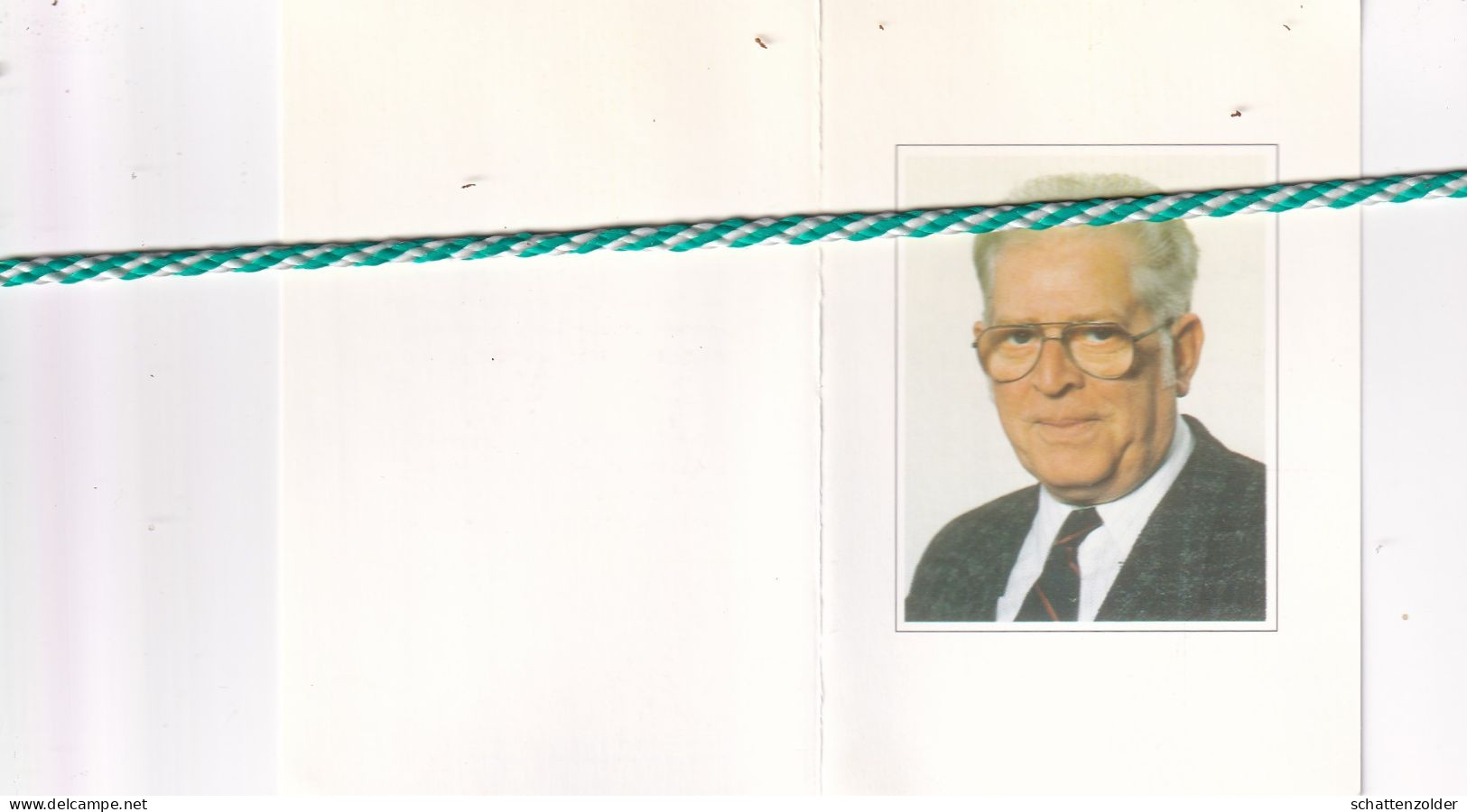 Lucien Van De Velde-Rooze, Kaprijke 1935, 1997. Ere Onderwijzer. Foto - Obituary Notices