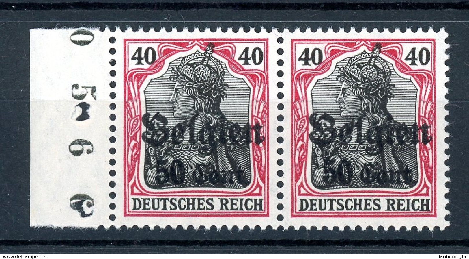 Dt. Besetzung WK I LP Belgien Paar 20 B I Postfrisch Geprüft Hey #HK371 - Occupazione 1914 – 18