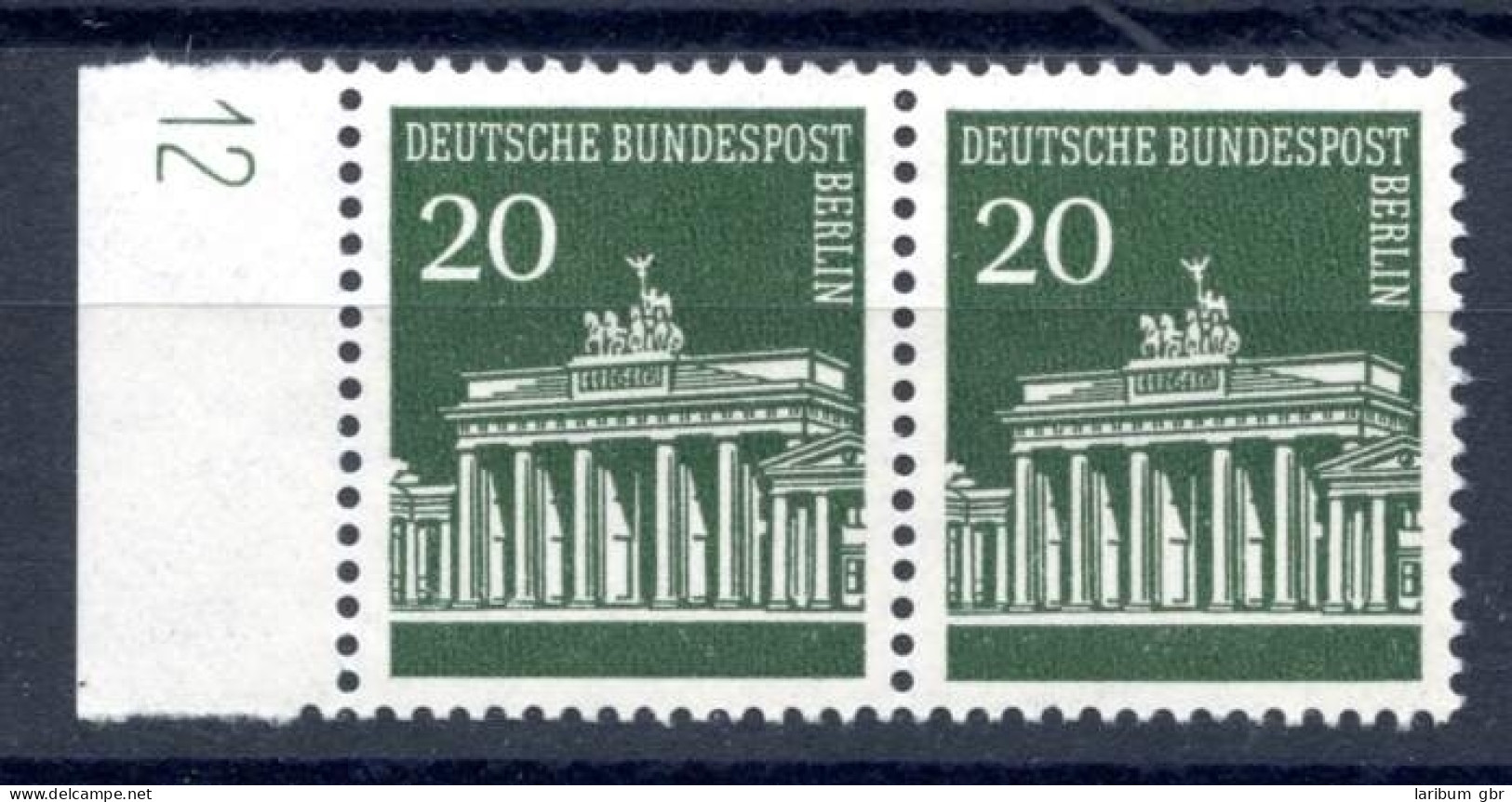 Berlin 287 DZ 12 Postfrisch Waag. Paar #HU510 - Unused Stamps