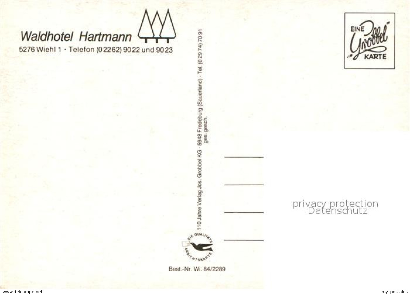 72959653 Wiehl Oberbergischer Kreis Waldhotel Hartmann  - Wiehl