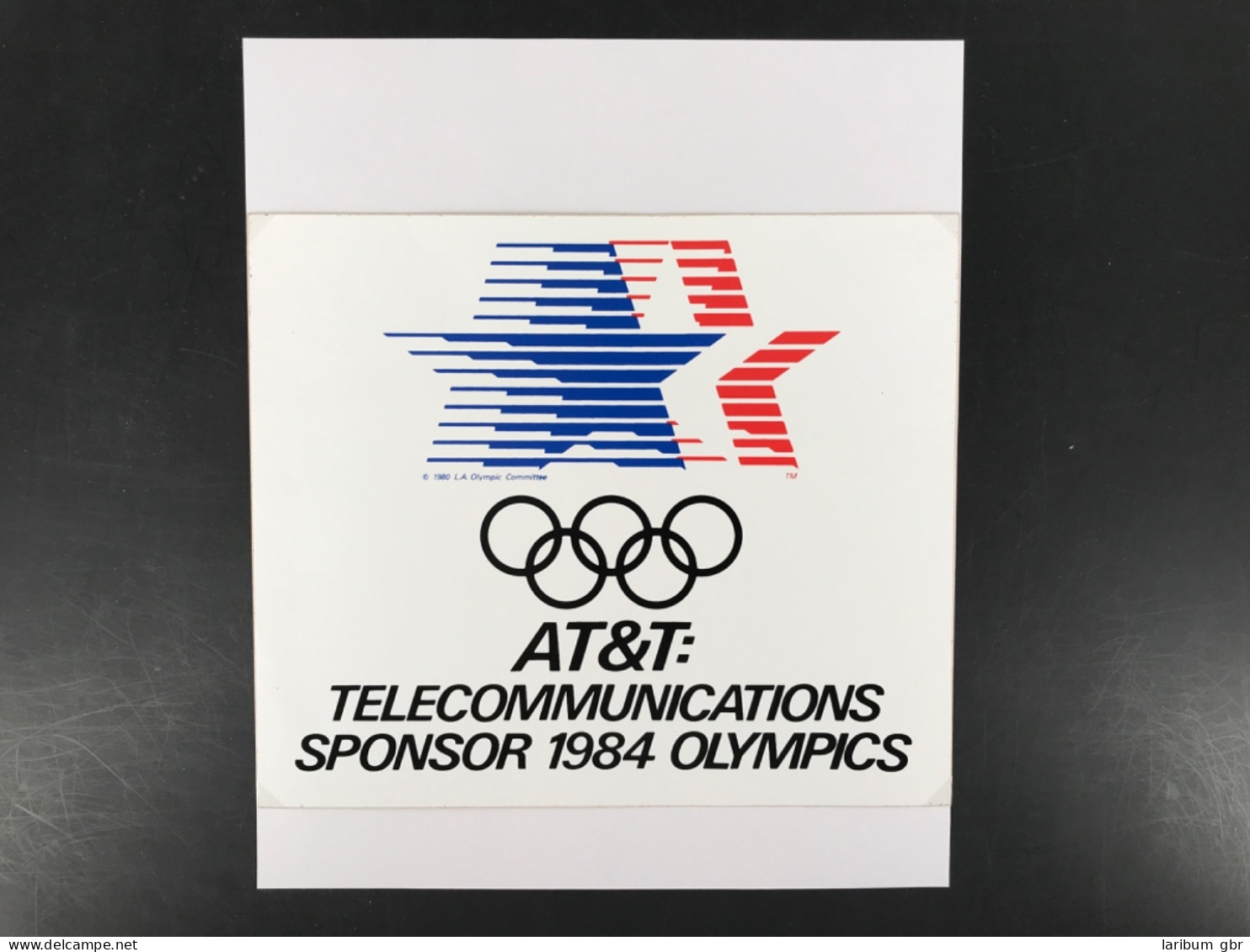 Olymp. Spiele Los Angeles 1984 Sponsoren-Aufkleber AT&T #JG527 - Autres & Non Classés