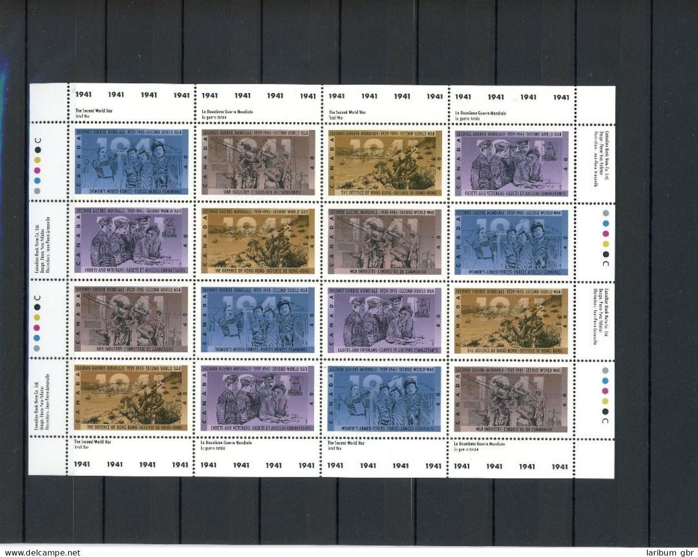 Kanada ZD-Bogen 1263-1266 Postfrisch Weltkrieg #IY136 - Andere & Zonder Classificatie