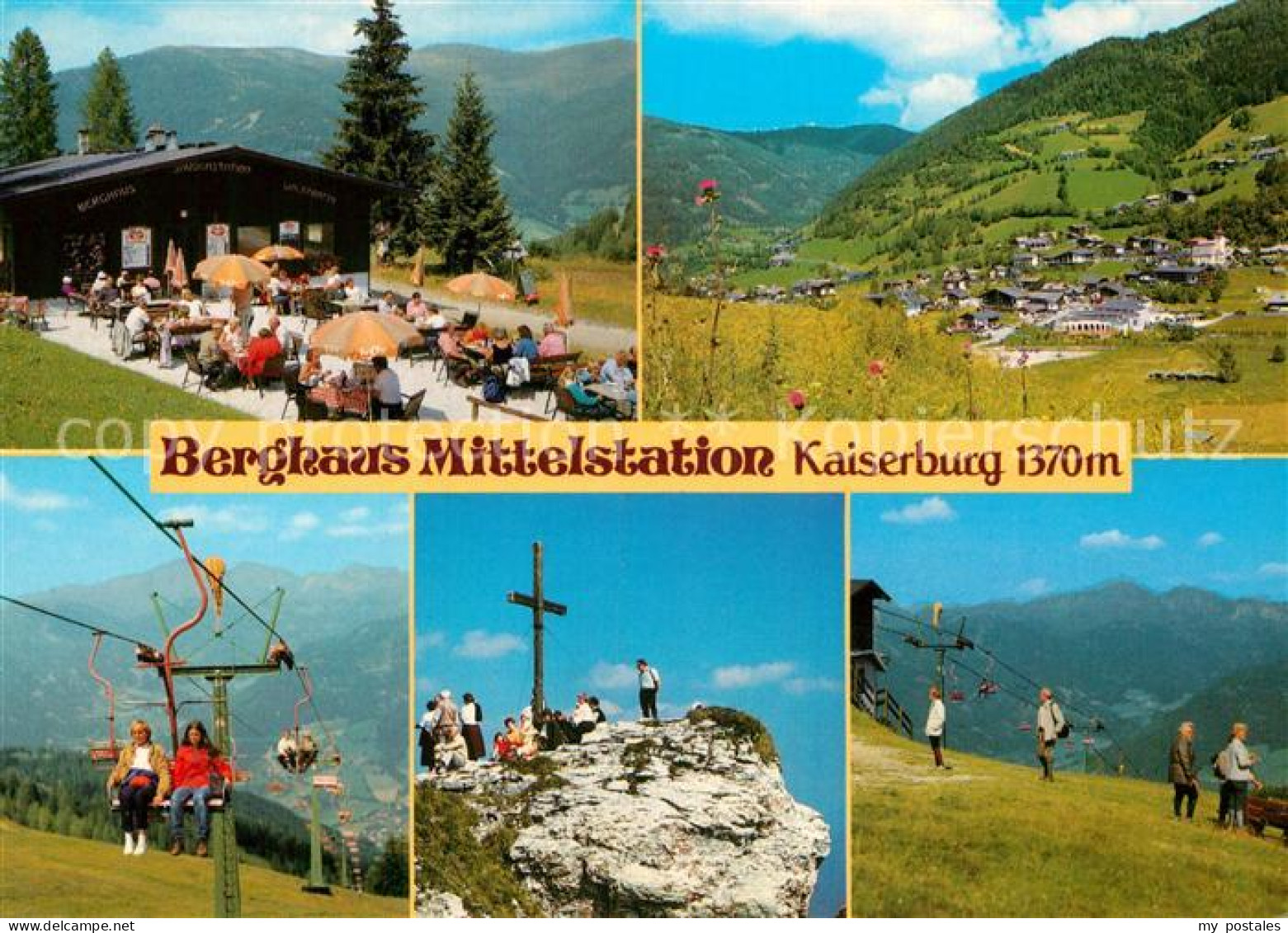 72959558 Bad Kleinkirchheim Kaernten Berghaus Mittelstation Kaiserburg Sessellif - Autres & Non Classés