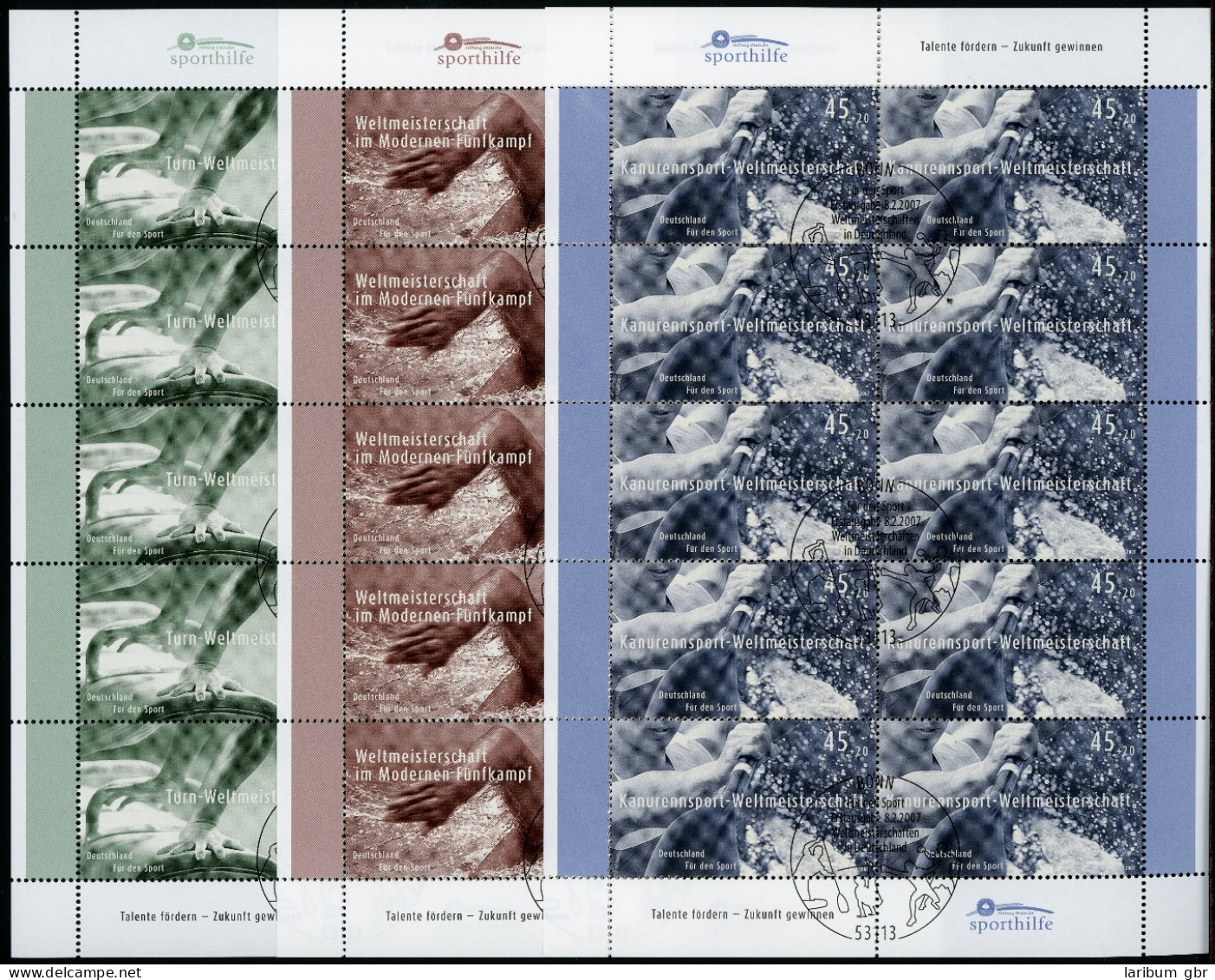 Bund Zehnerbogen 2585-2587 Bonn Ersttagssonderstempel #IM153 - Otros & Sin Clasificación