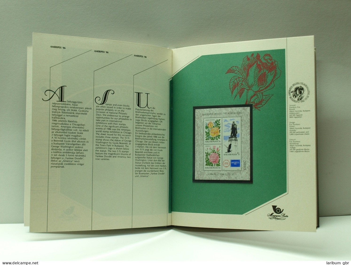 Ungarn Jahrbuch 1986 Postfrisch Hardcover Im Schuber #HK509 - Altri & Non Classificati