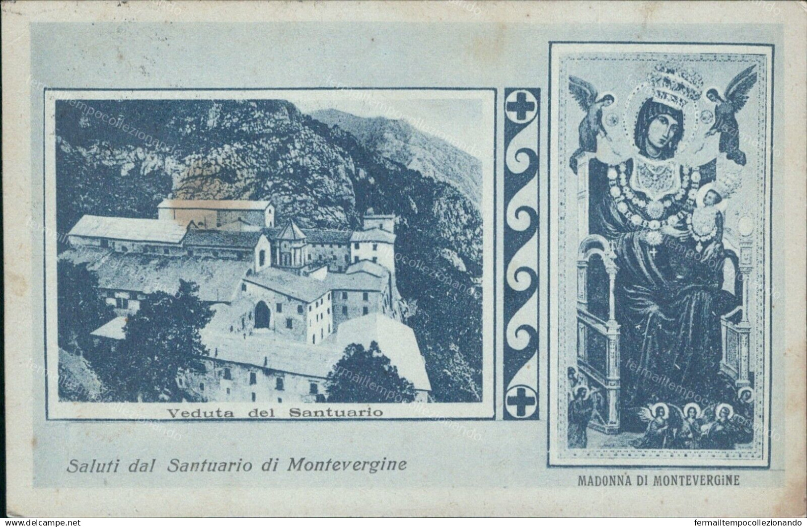 Cs346 Cartolina Saluti Dal Santuario Di Montevergine Provincia Di Avellino - Avellino