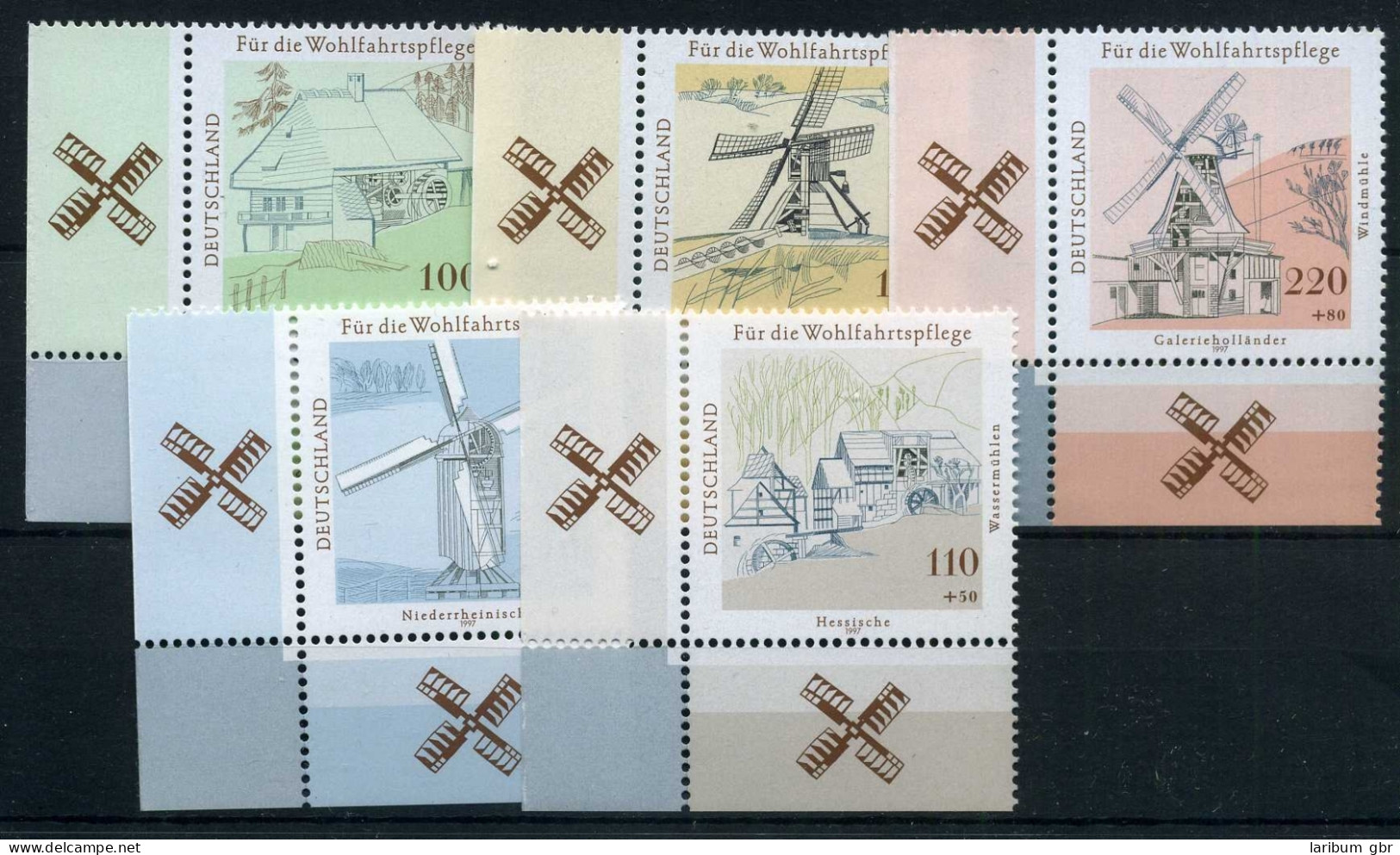 Bund 1948-1952 Eckrand Ul Postfrisch Windmühlen #IM455 - Autres & Non Classés