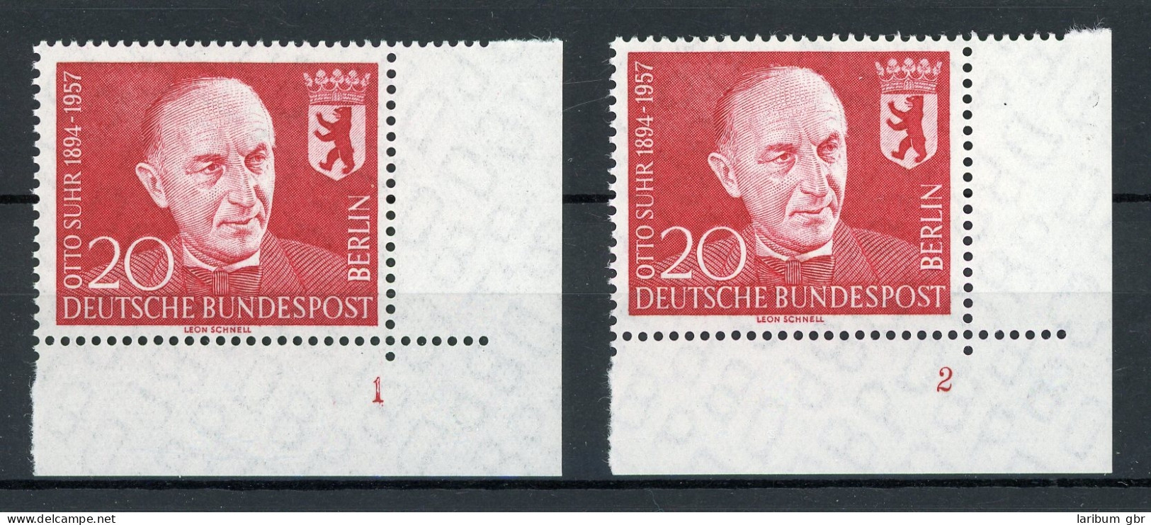 Berlin 181 Postfrisch FN/ Formnummer 1 + 2 #IT901 - Unused Stamps