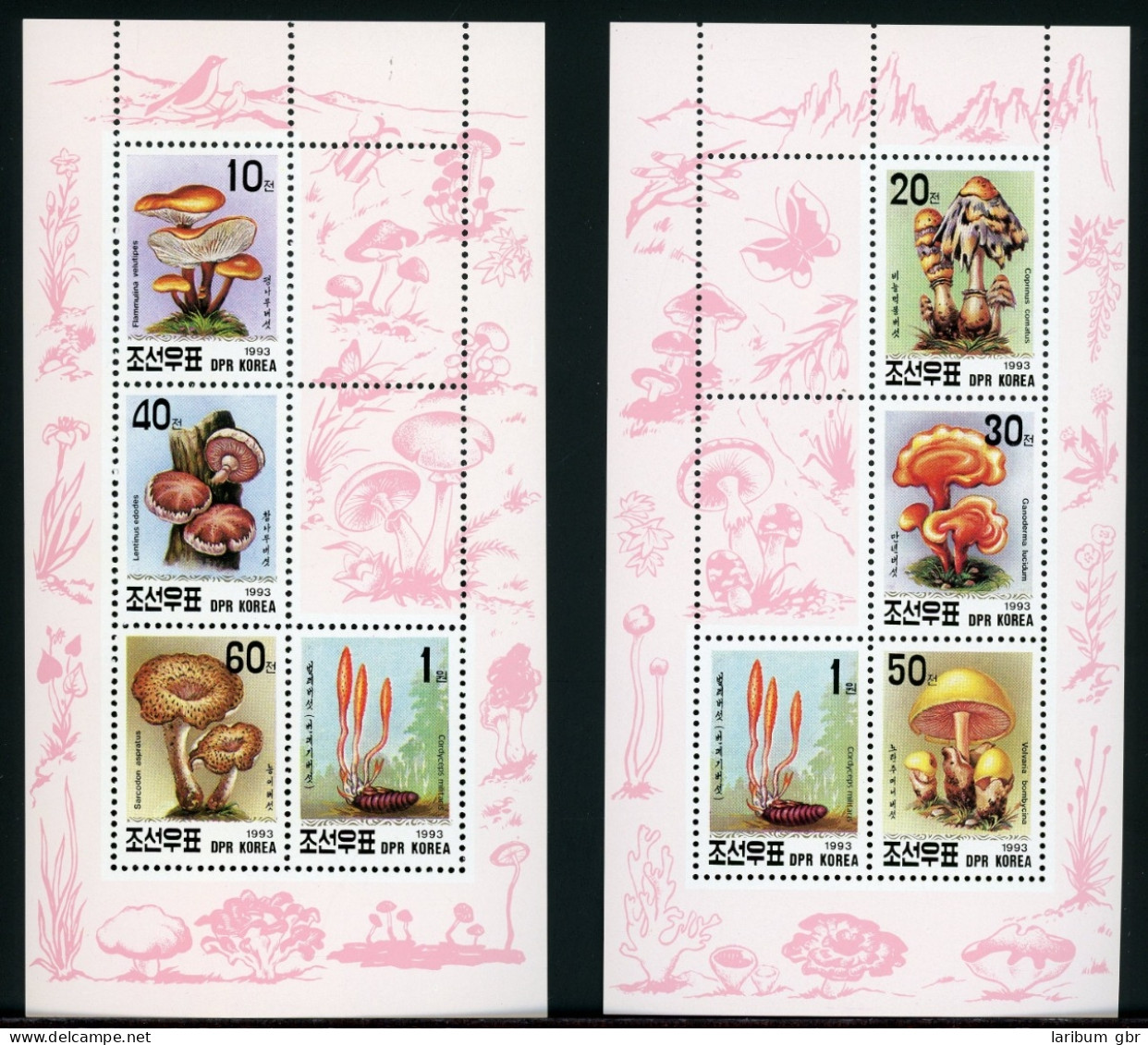 Nordkorea Kleinbogensatz 3373-3379 Postfrisch Pilze #IF496 - Armenia