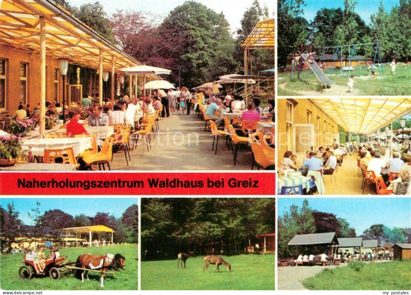 72958832 Greiz Thueringen Naherholungszentrum Waldhaus Kinderspielplatz Tierpark - Greiz