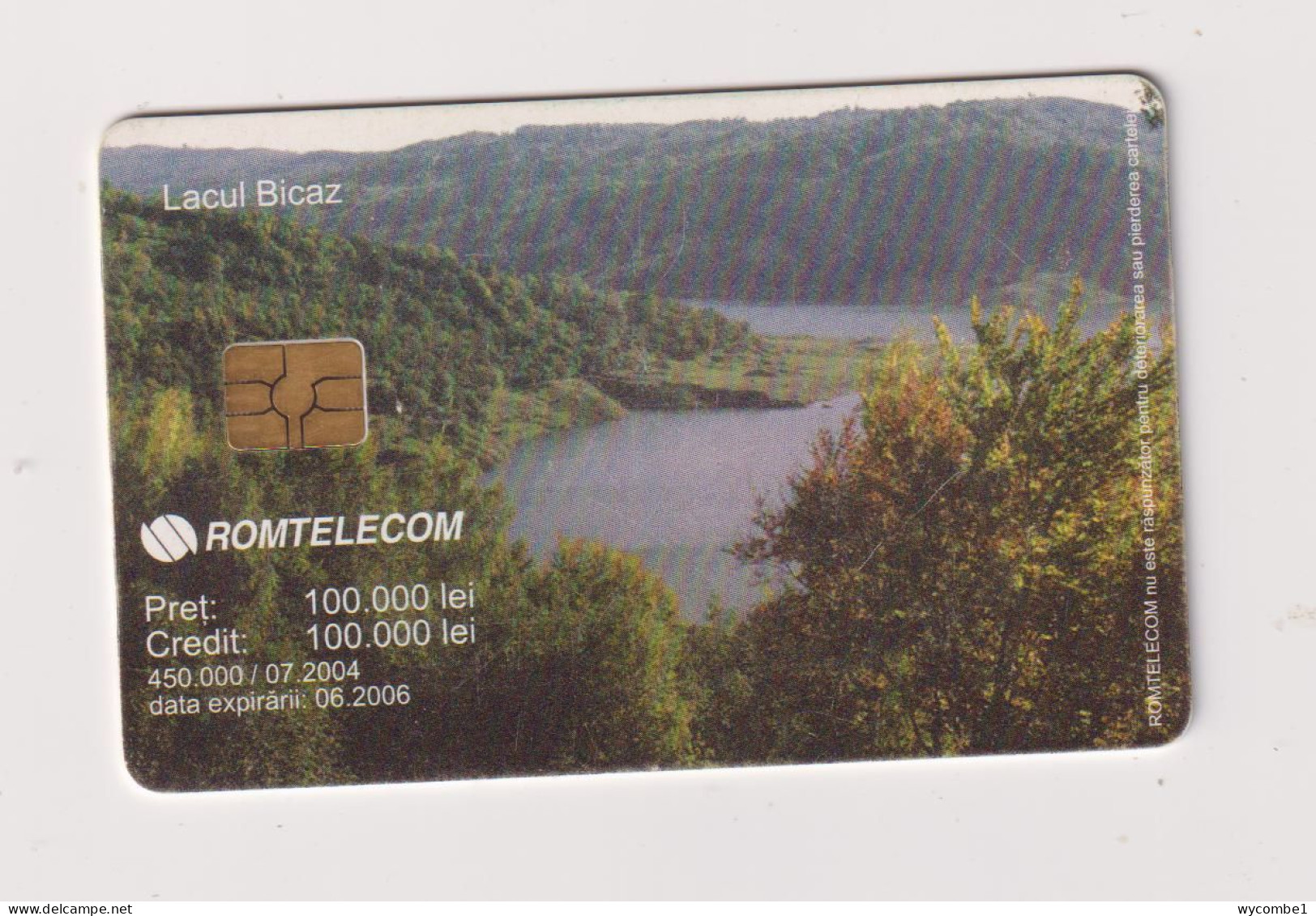 ROMANIA - Lacul Bicaz Chip  Phonecard - Roumanie