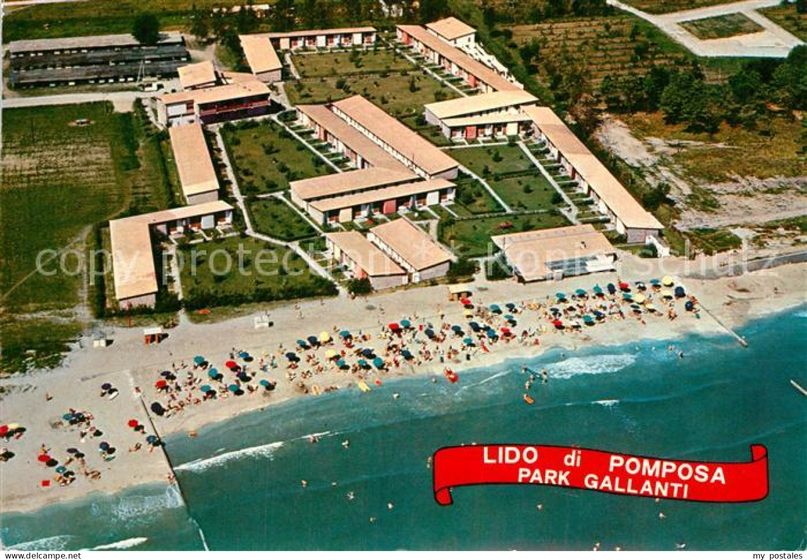 72958382 Lido Di Pomposa Fliegeraufnahme Park Gallanti Ferrara - Altri & Non Classificati