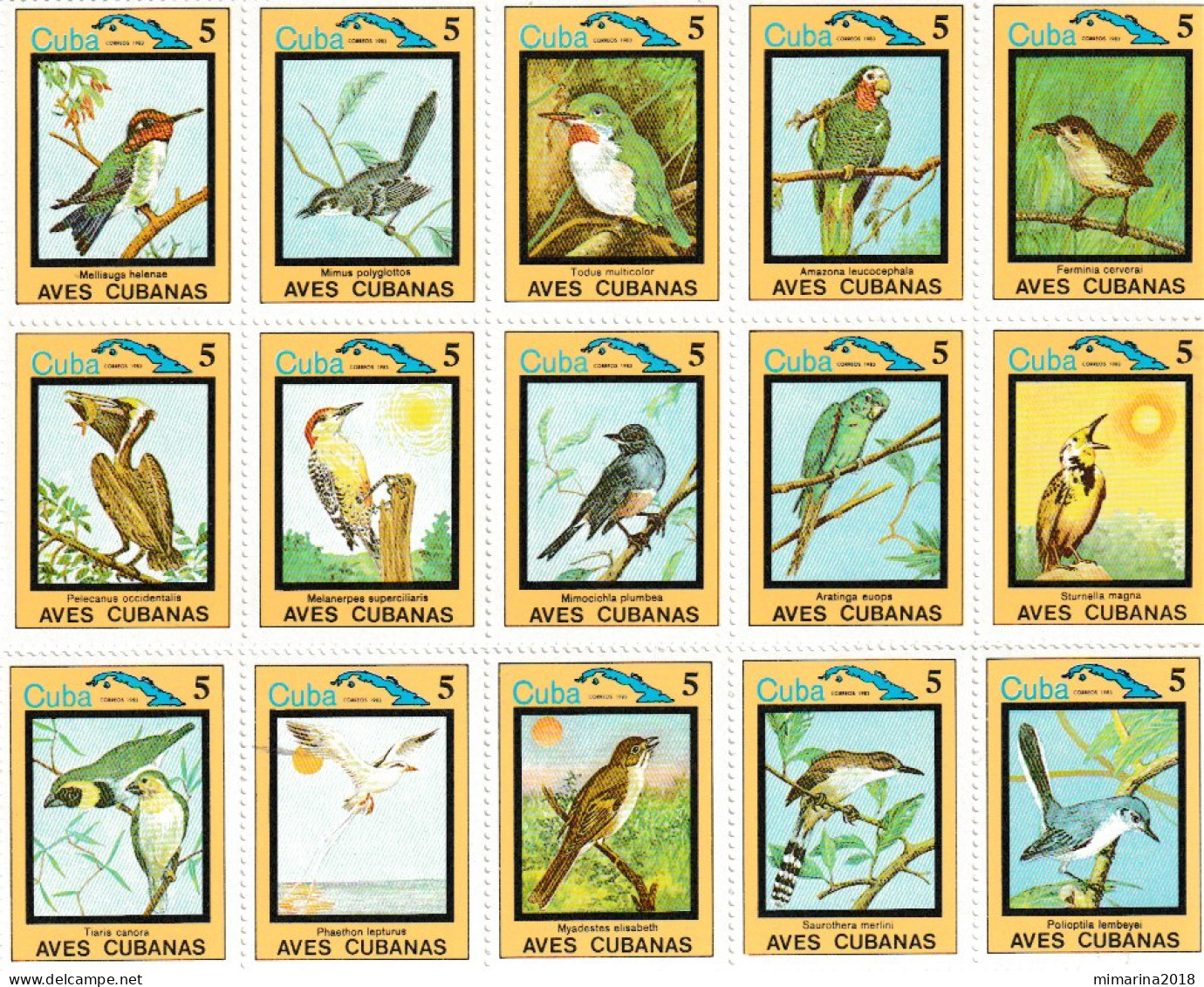 CUBA  1983  MNH  "BIRDS" - Otros & Sin Clasificación