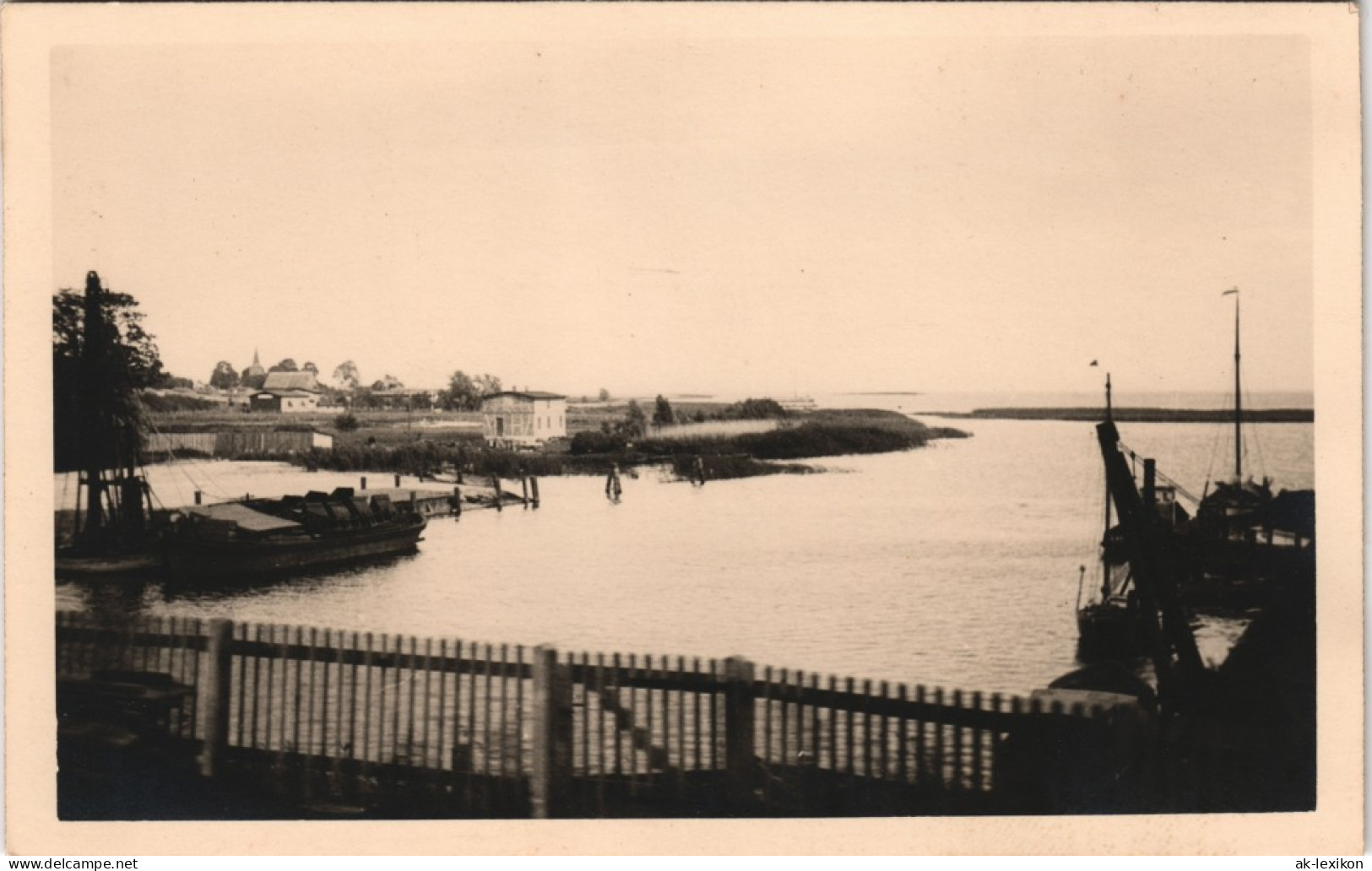 Swinemünde Świnoujście Schiffe Brücke Umland 1929 Privatfoto Foto - Pommern