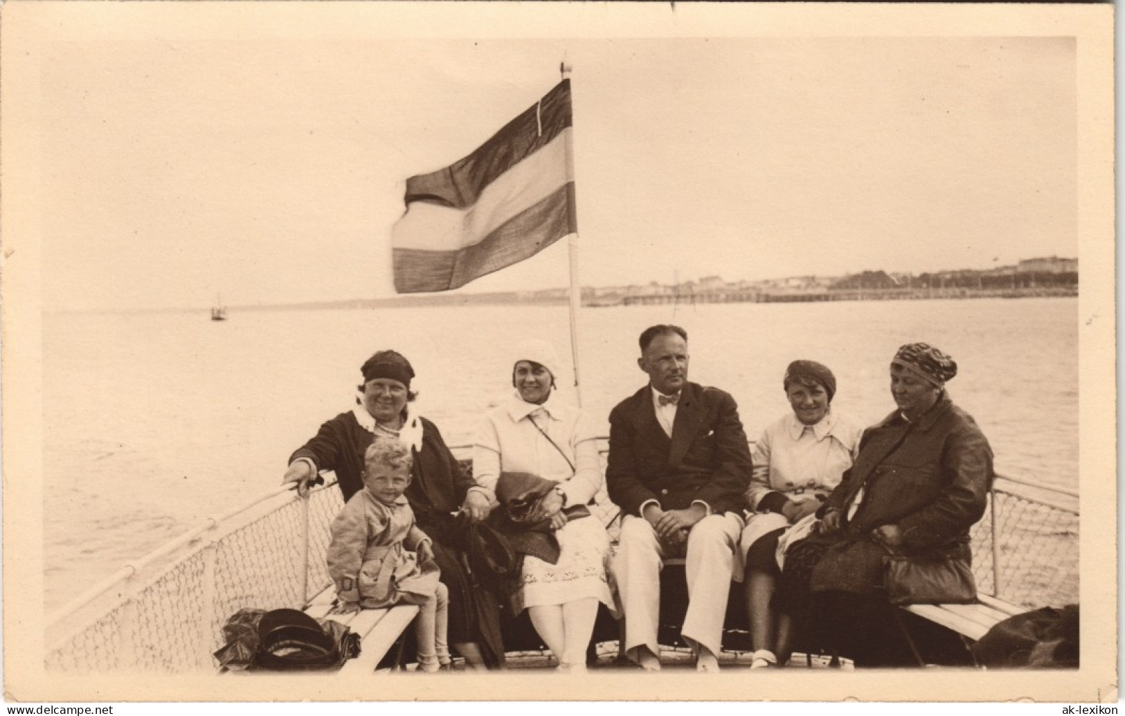 Swinemünde Świnoujście Familie Auf Der Fähre 1929 Privatfoto Foto - Pommern