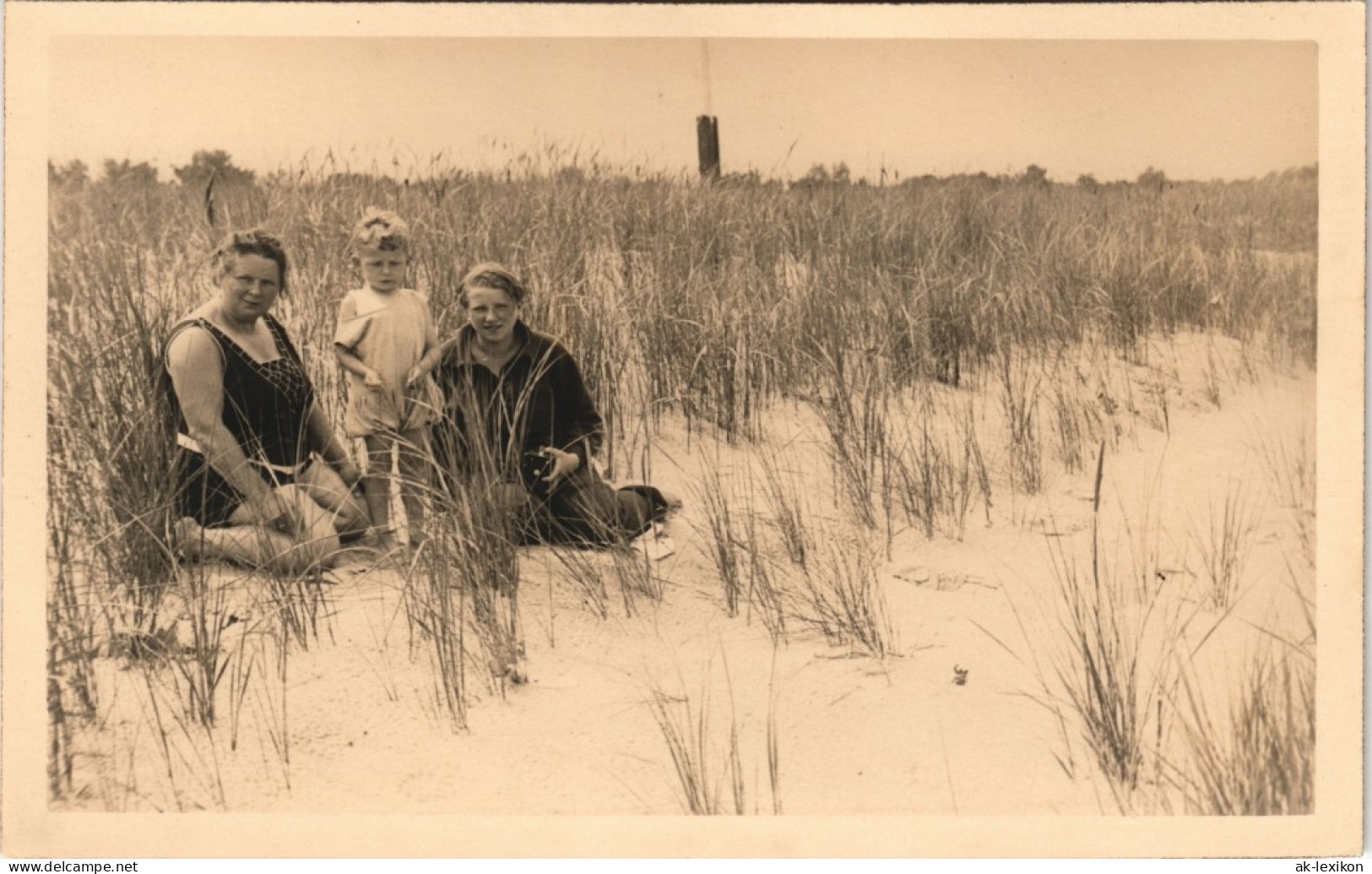 Swinemünde Świnoujście Frauen Und Junge Am Strand 1929 Privatfoto Foto - Pommern