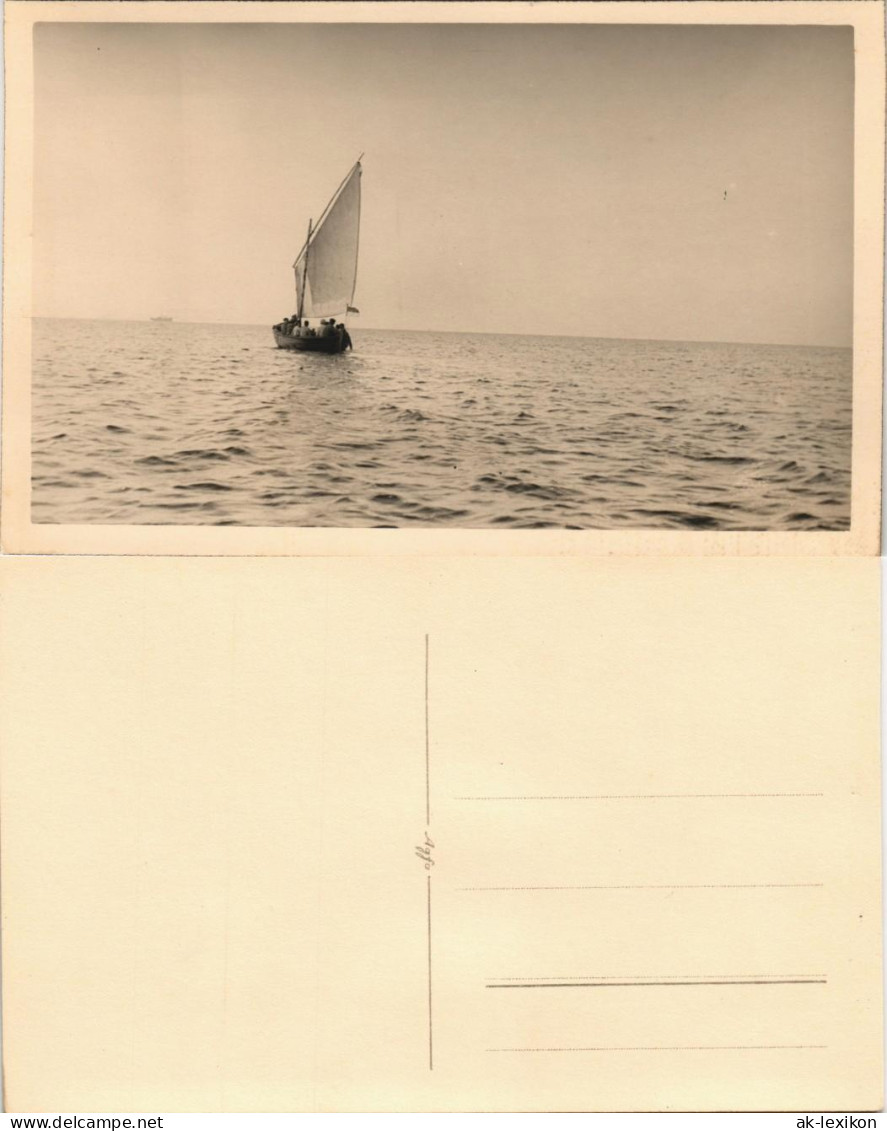 Swinemünde Świnoujście Segelboot Auf Dem Meer 1929 Privatfoto Foto - Pommern
