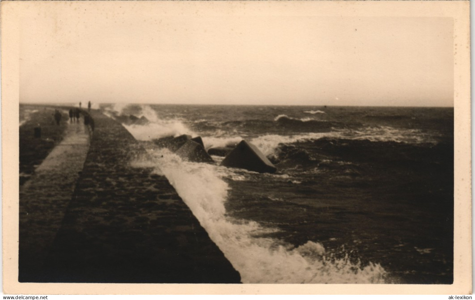 Osternothafen Swinemünde Warszów Świnoujście  Wellenbrecher 1929 Privatfoto - Pommern