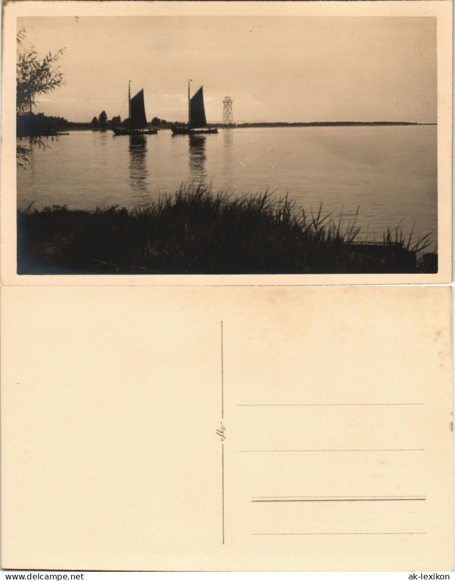 Foto Pommern Pomorskie Segelboote Seenotzeichen 1929 Privatfoto Foto - Pommern