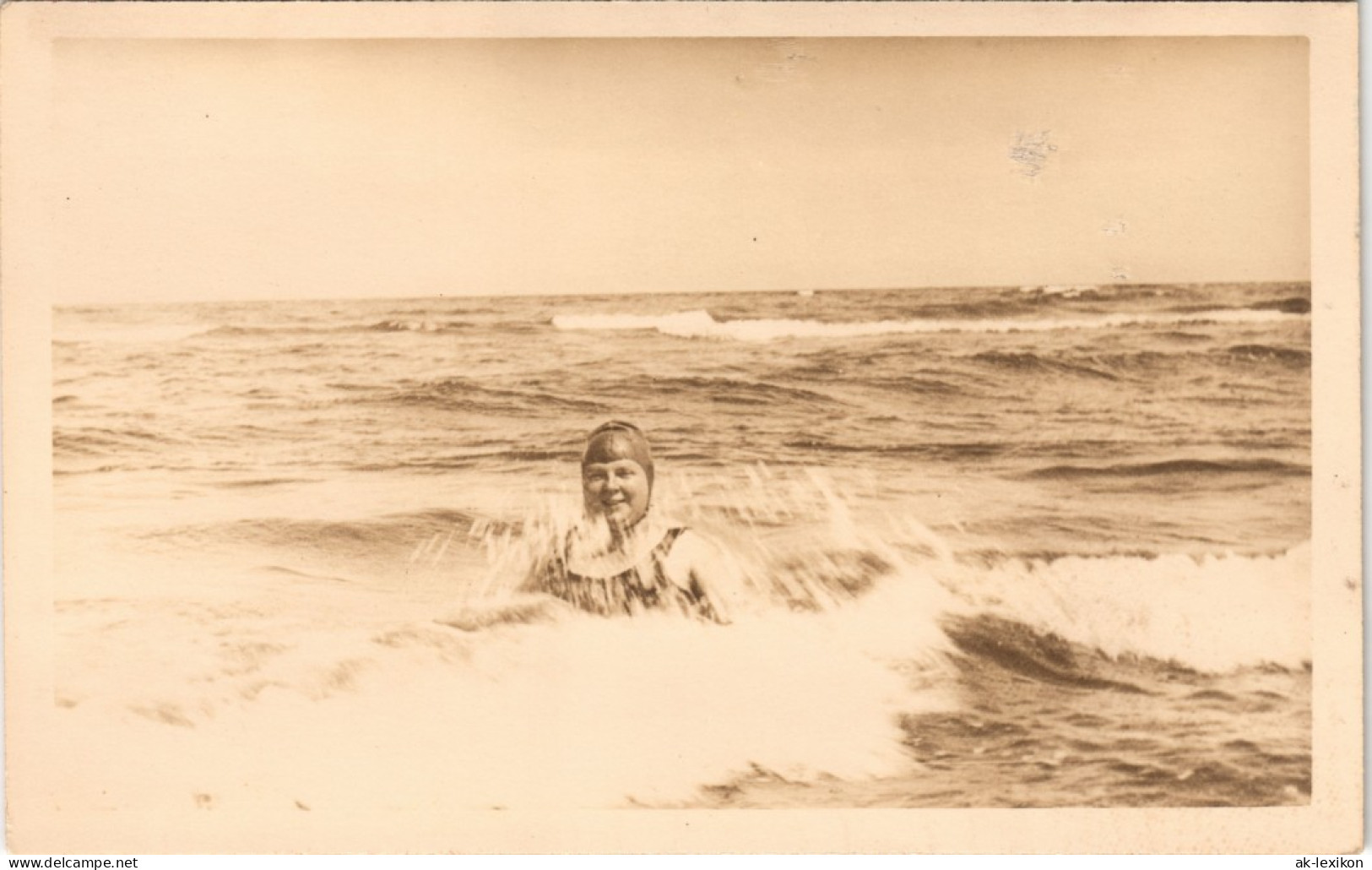 Foto Swinemünde Świnoujście Badende Frau 1929 Privatfoto Foto - Pommern