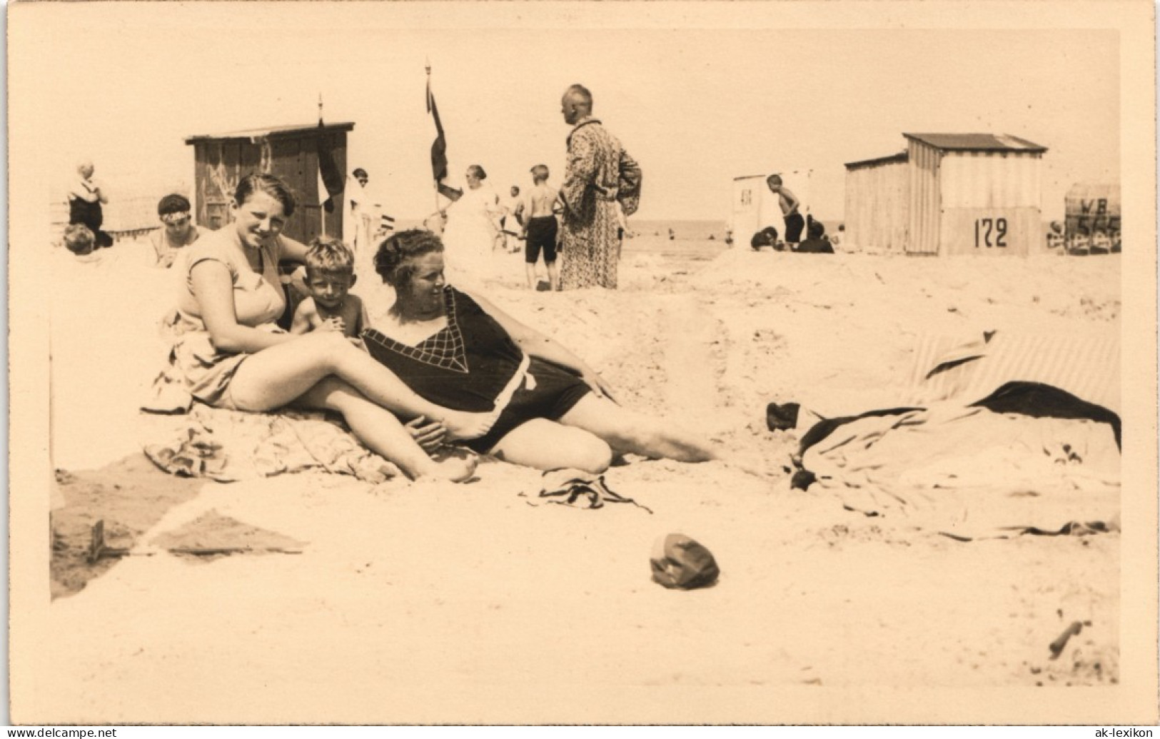 Foto Swinemünde Świnoujście Frauen Am Starnd 1929 Privatfoto Foto - Pommern