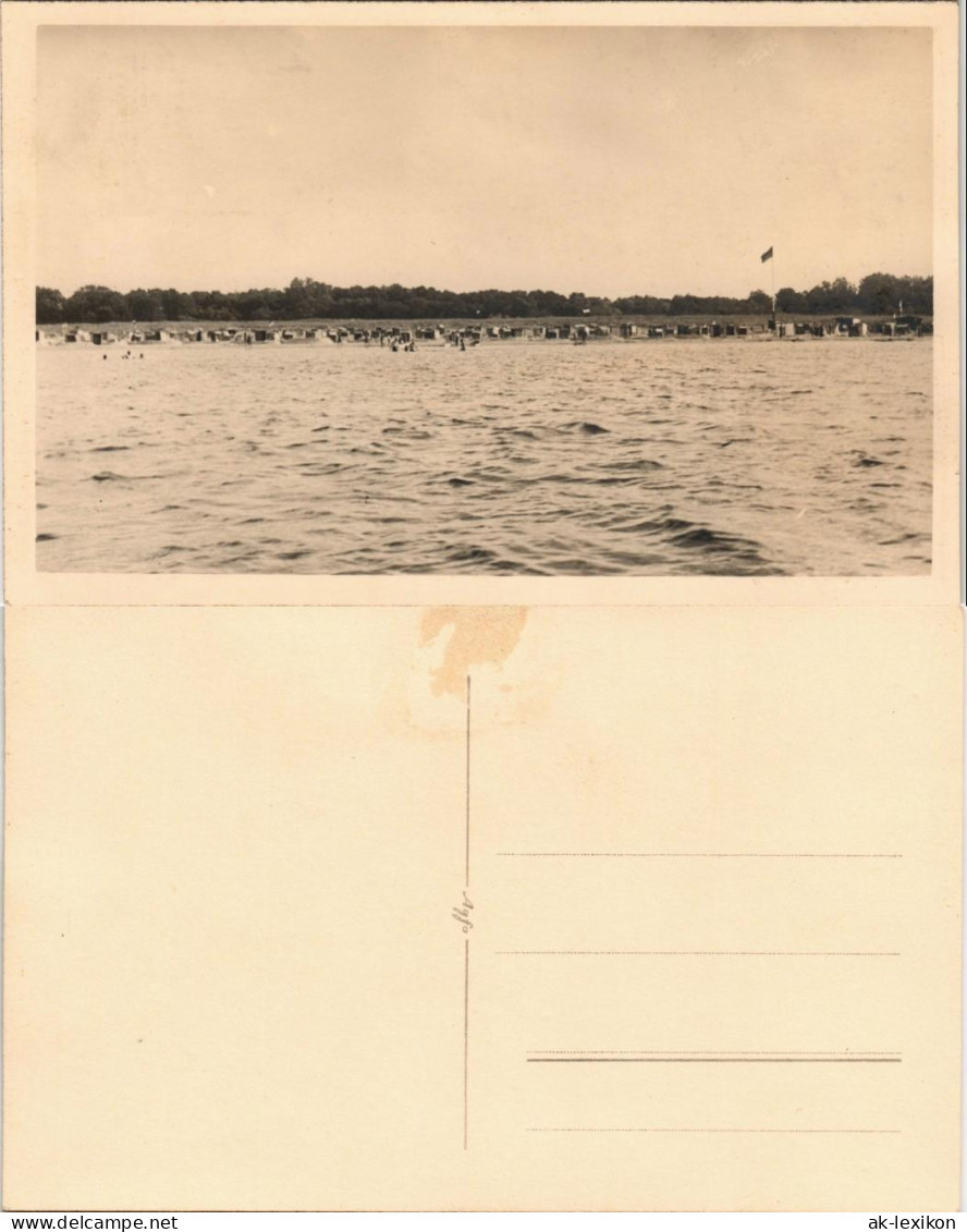 Swinemünde Świnoujście Blick Von Der See Auf Den Strand 1929 Privatfoto Foto - Pommern