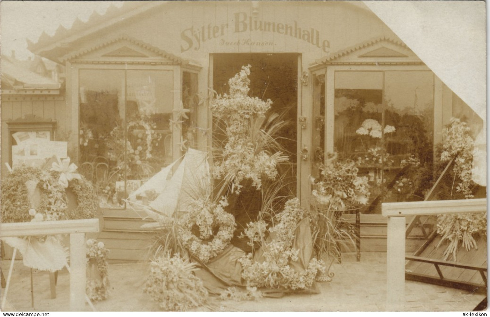 Westerland-Sylt Sylter Blumenhalle - Hansen Privatfotokarte 1911 Foto - Sonstige & Ohne Zuordnung