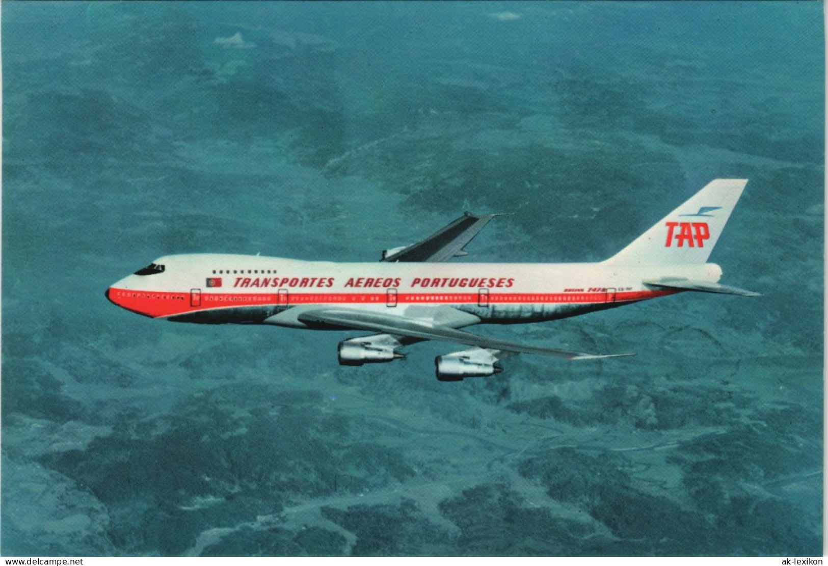 Ansichtskarte  BOEING 747-B "NAVIGATOR JET" TAP Flugzeug Airplane Avion 1975 - 1946-....: Ere Moderne