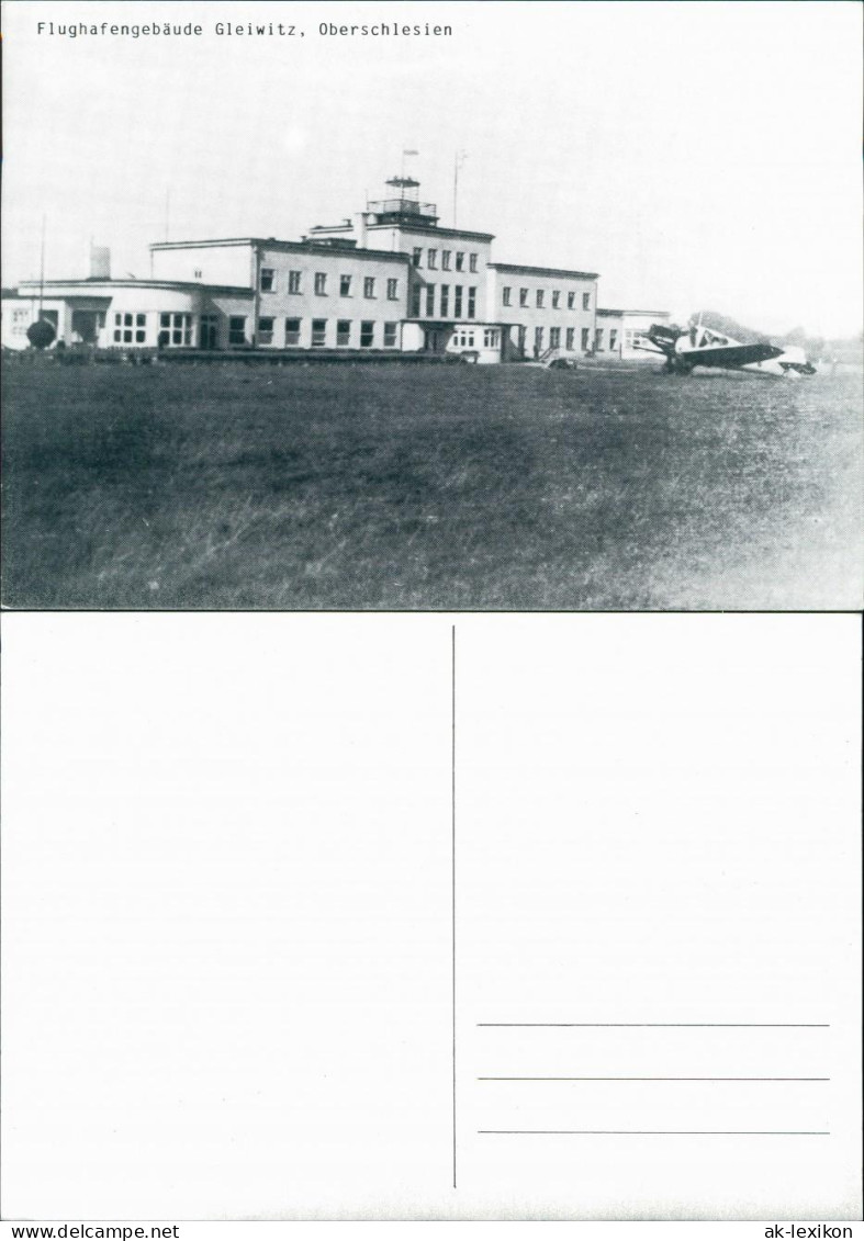 Gleiwitz Gliwice Flughafengebäude Flughafen   Ca. Anno 1920 1980 REPRO - Schlesien