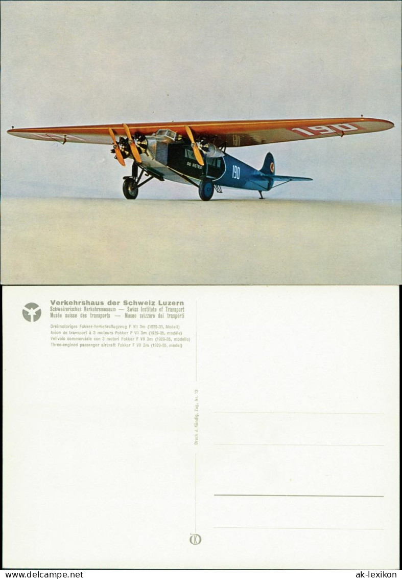 Flugwesen - Flugzeuge Modell Verkehrshaus Der Schweiz Luzern 1990 - 1946-....: Ere Moderne