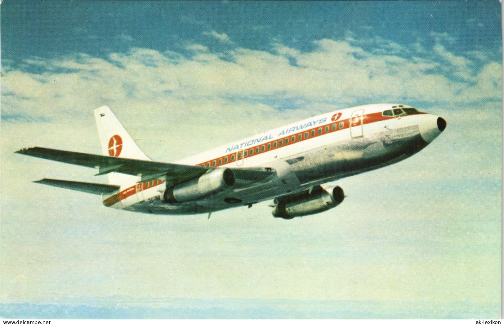Ansichtskarte  NATIONAL AIRWAYS BOEING 737 TWINJET Flugwesen - Flugzeuge 1978 - 1946-....: Ere Moderne