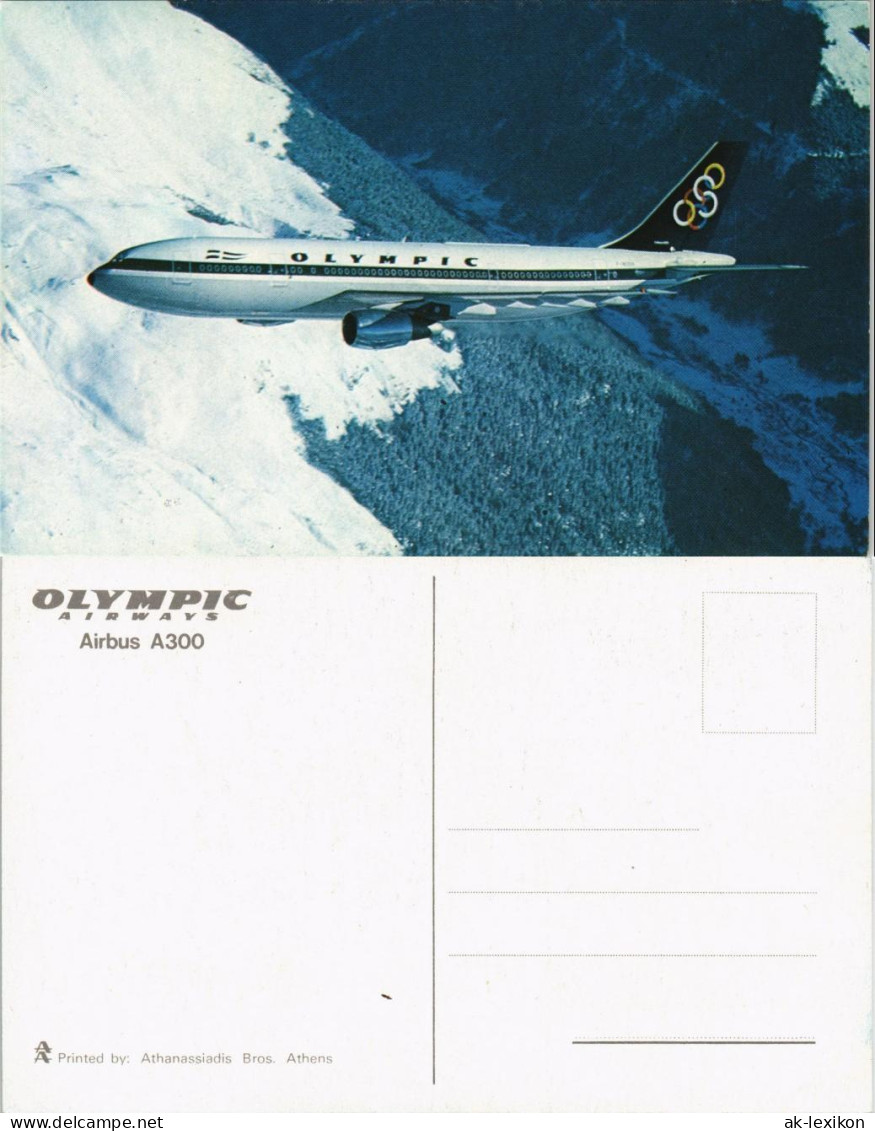 Ansichtskarte  OLYMPIC Airways Flugwesen - Flugzeuge Airbus A300 1995 - 1946-....: Ere Moderne