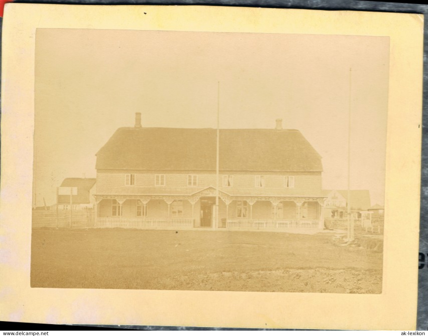 Ansichtskarte Westerland-Sylt Hotel 1890 Kabinetfoto - Other & Unclassified