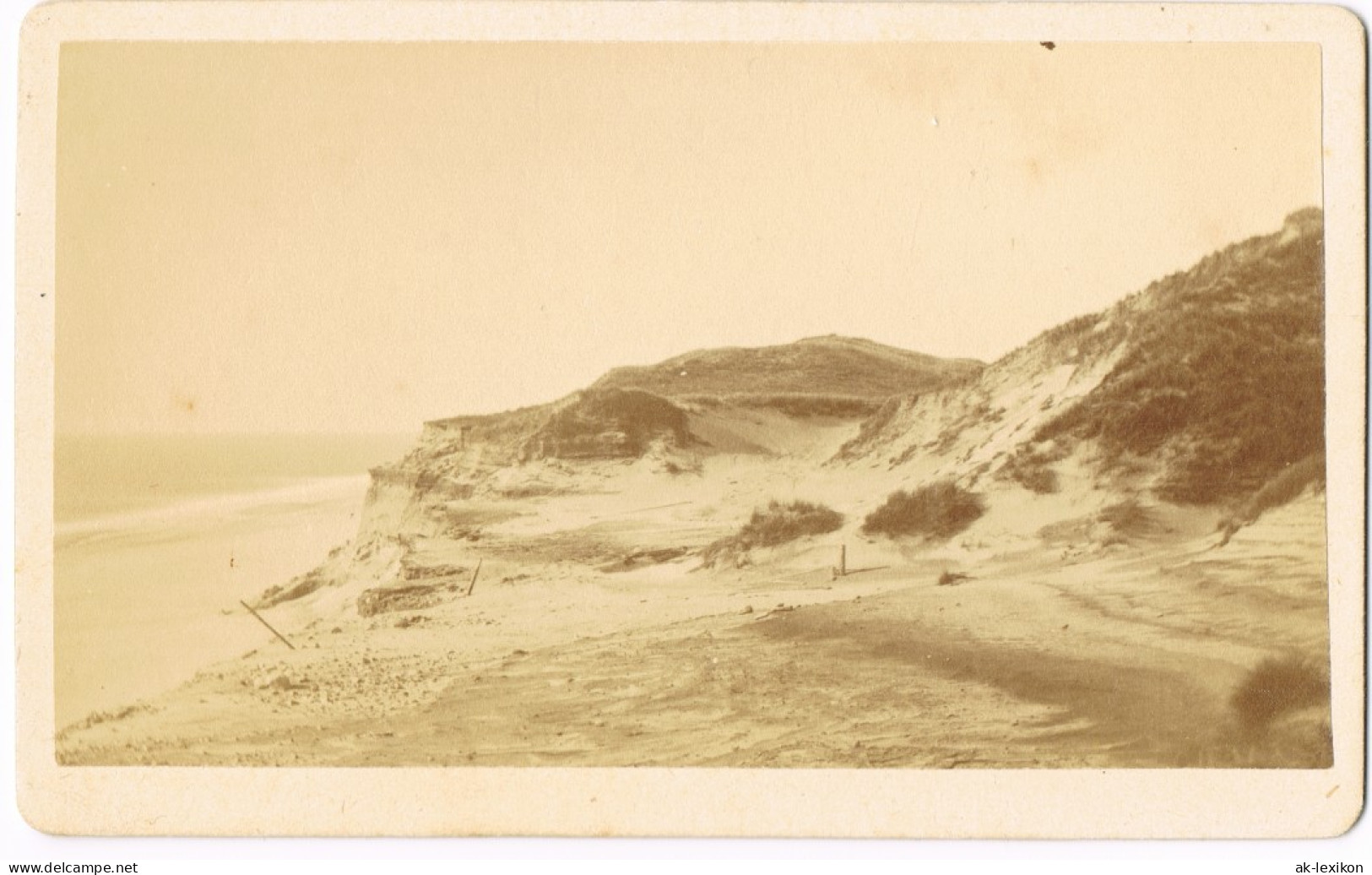 Ansichtskarte Sylt Insel Sylt - Strand Und Dünen 1886 Kabinettfoto - Sonstige & Ohne Zuordnung